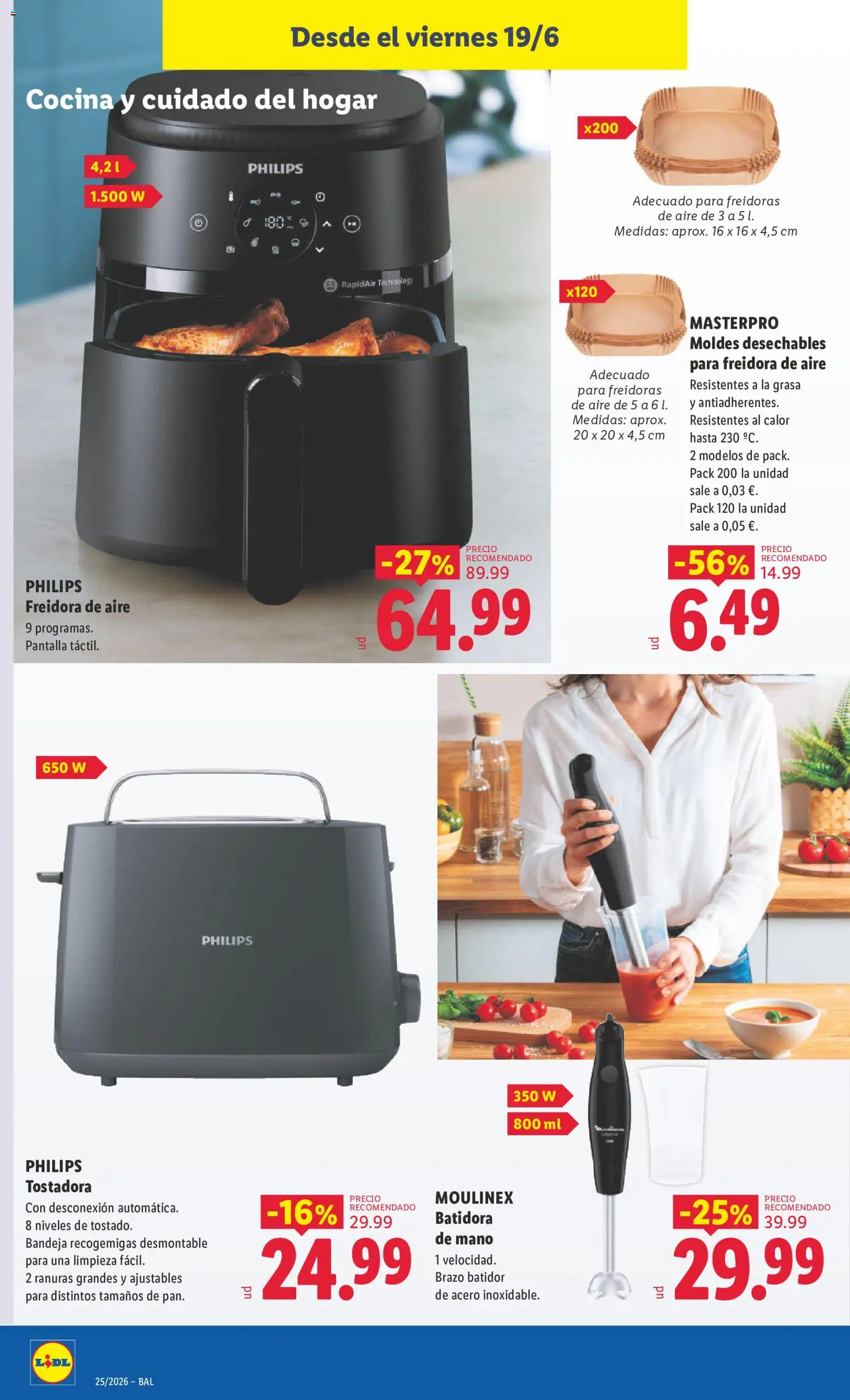 Lidl folleto de bazar Baleares │ válido desde el 15.06.2026 | Página: 20 | Productos: Cocina, Batidora, Freidora, Bandeja