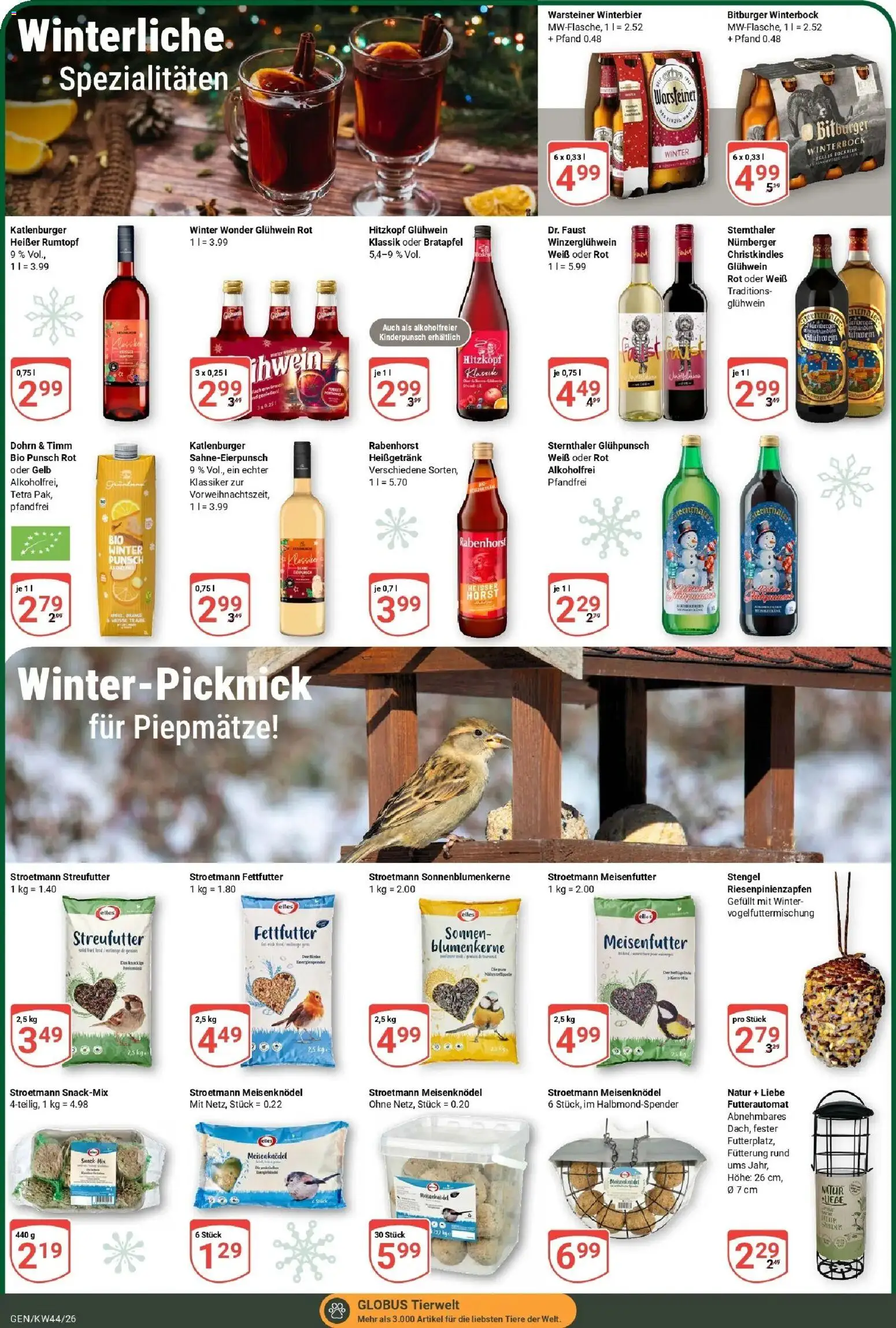 Globus Prospekt Gensingen (ab 26.10.2026) » Angebote online | Seite: 24 | Produkte: Bitburger, Spezialitäten, Warsteiner
