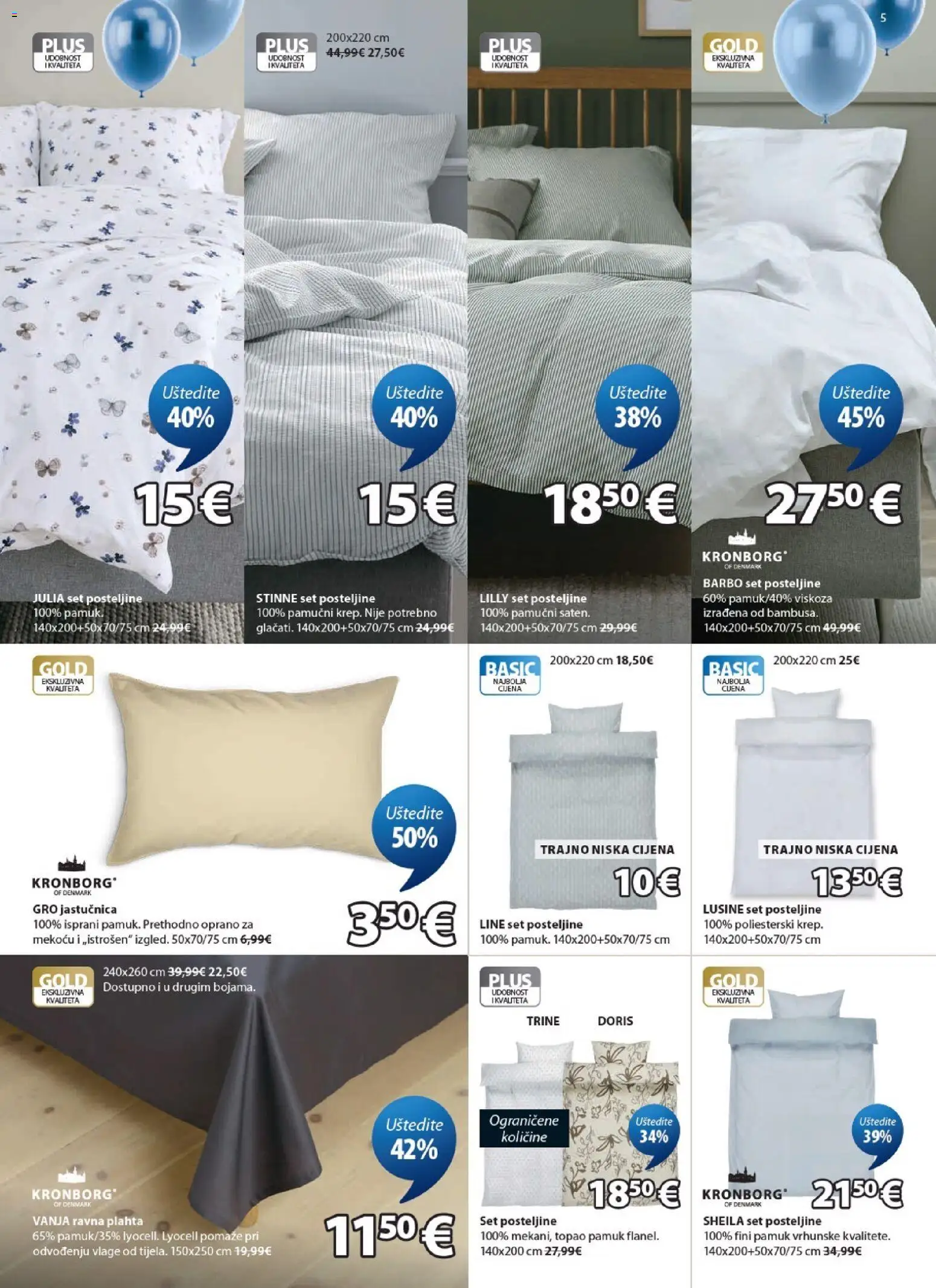 JYSK katalog | vrijedi od 06.05.2026 | Stranica: 5 | Proizvodi: Jastučnica, Plahta