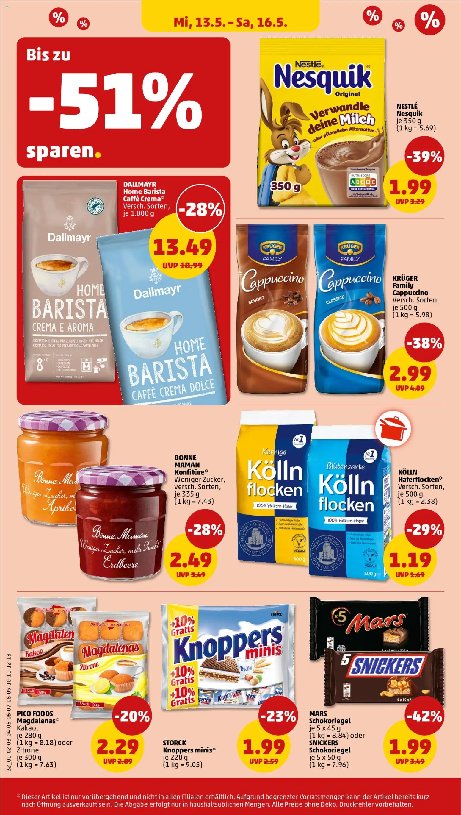 Penny Prospekt 	 – gültig ab 11.05.2026 | Seite: 34 | Produkte: Kolln, Zitrone, Knoppers, Flocken