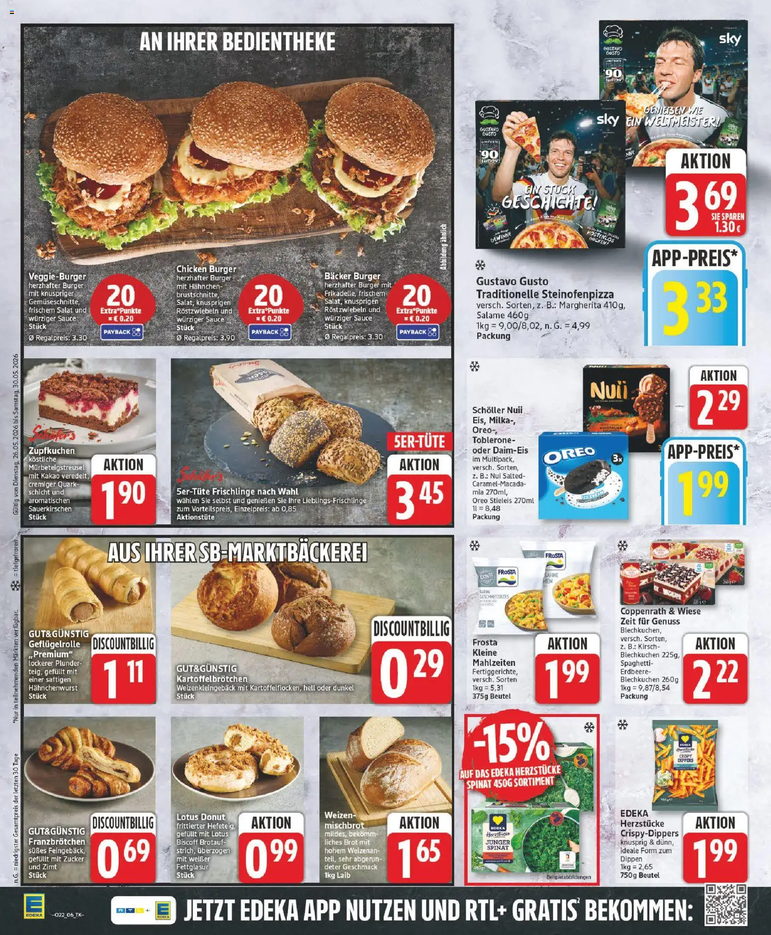 Edeka Prospekt – gültig ab 26.05.2026 | Seite: 6 | Produkte: Quark, Milka, Brot, Sahne