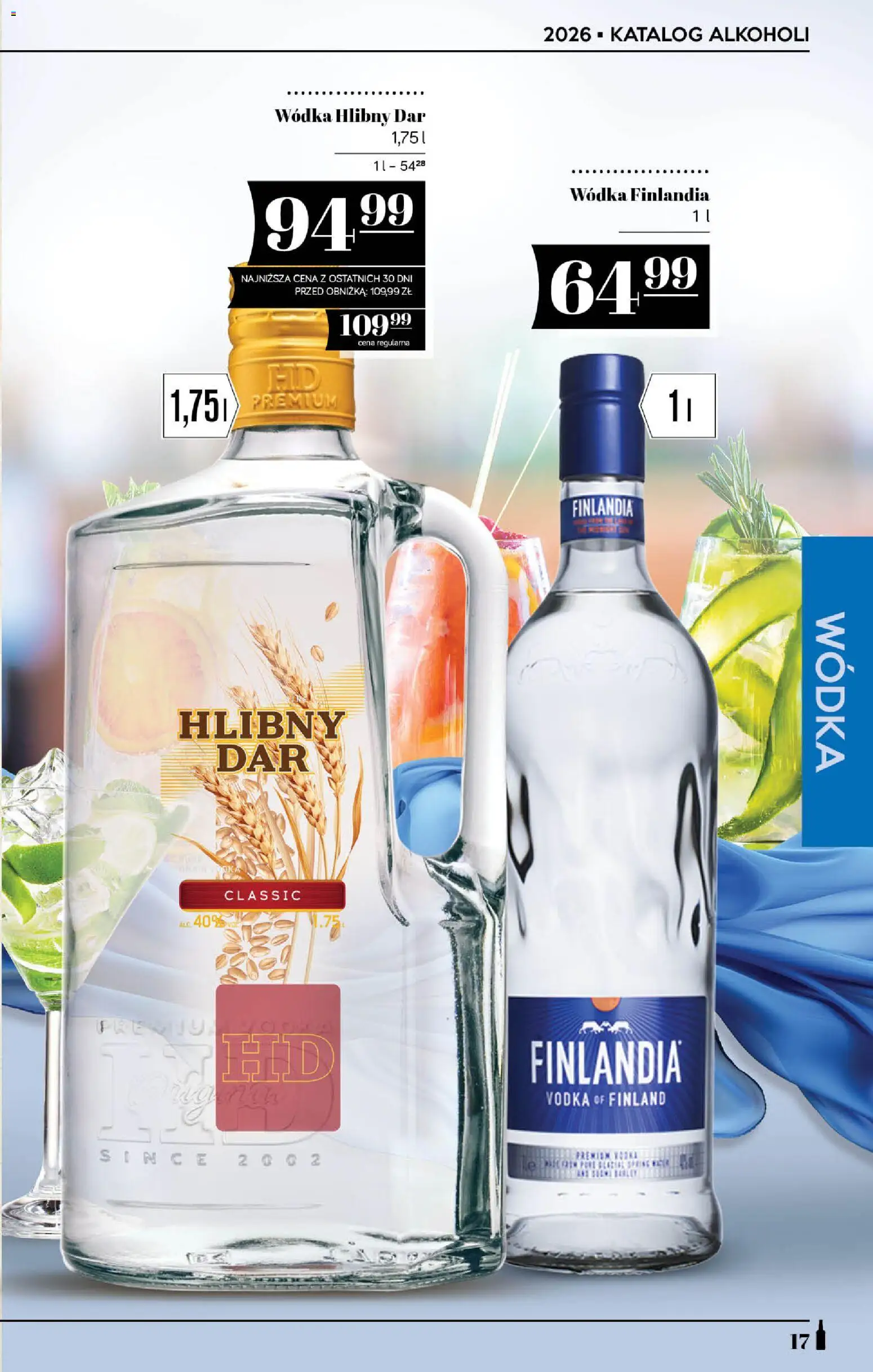 POLOmarket katalog - Alkoholi od 10.09.2026 | Strona: 17 | Produkty: Wódka finlandia, Finlandia wódka, Vodka, Wódka