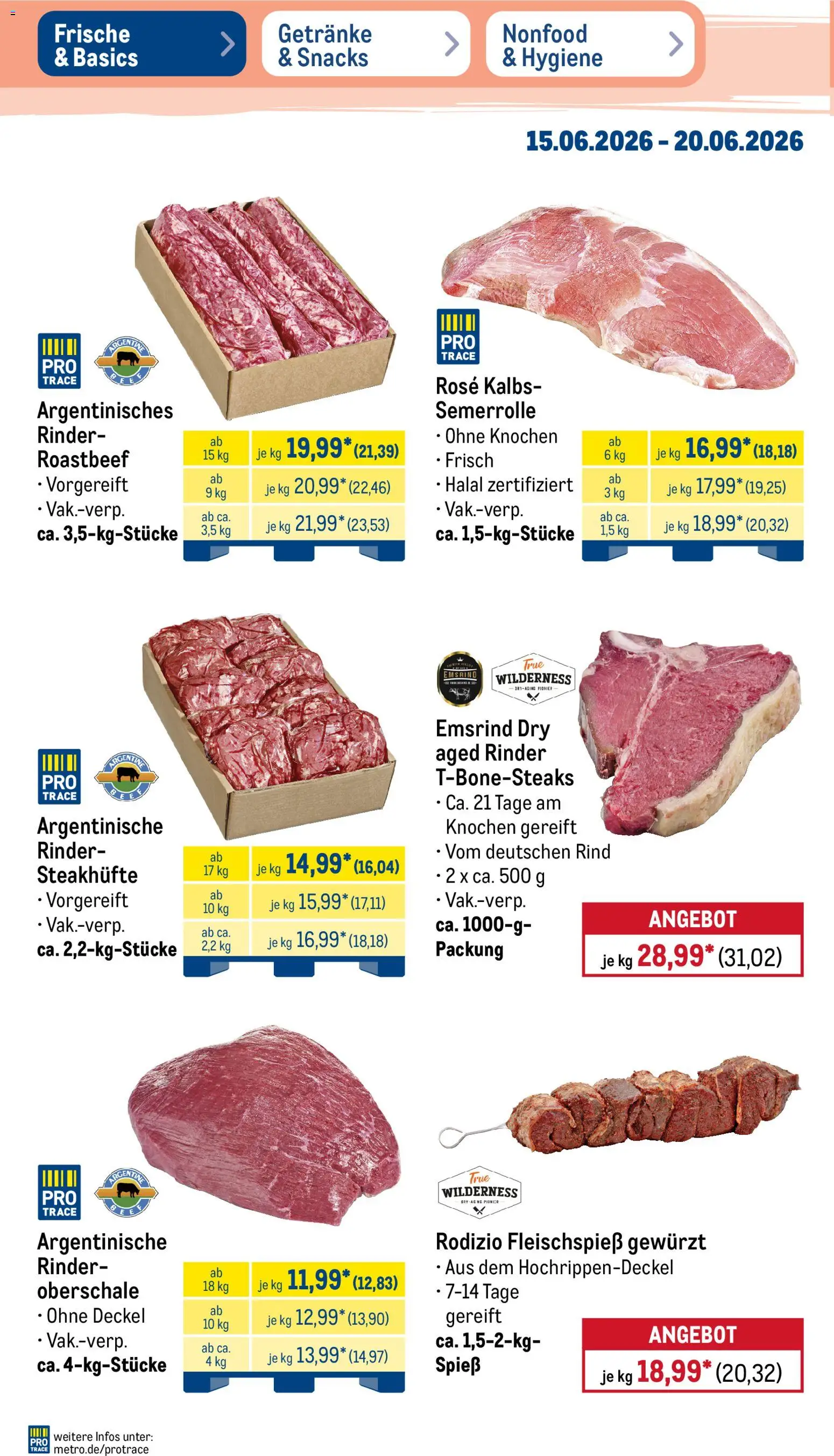 Metro Non Food & Hygiene – gültig ab 15.06.2026 | Seite: 36 | Produkte: Roastbeef