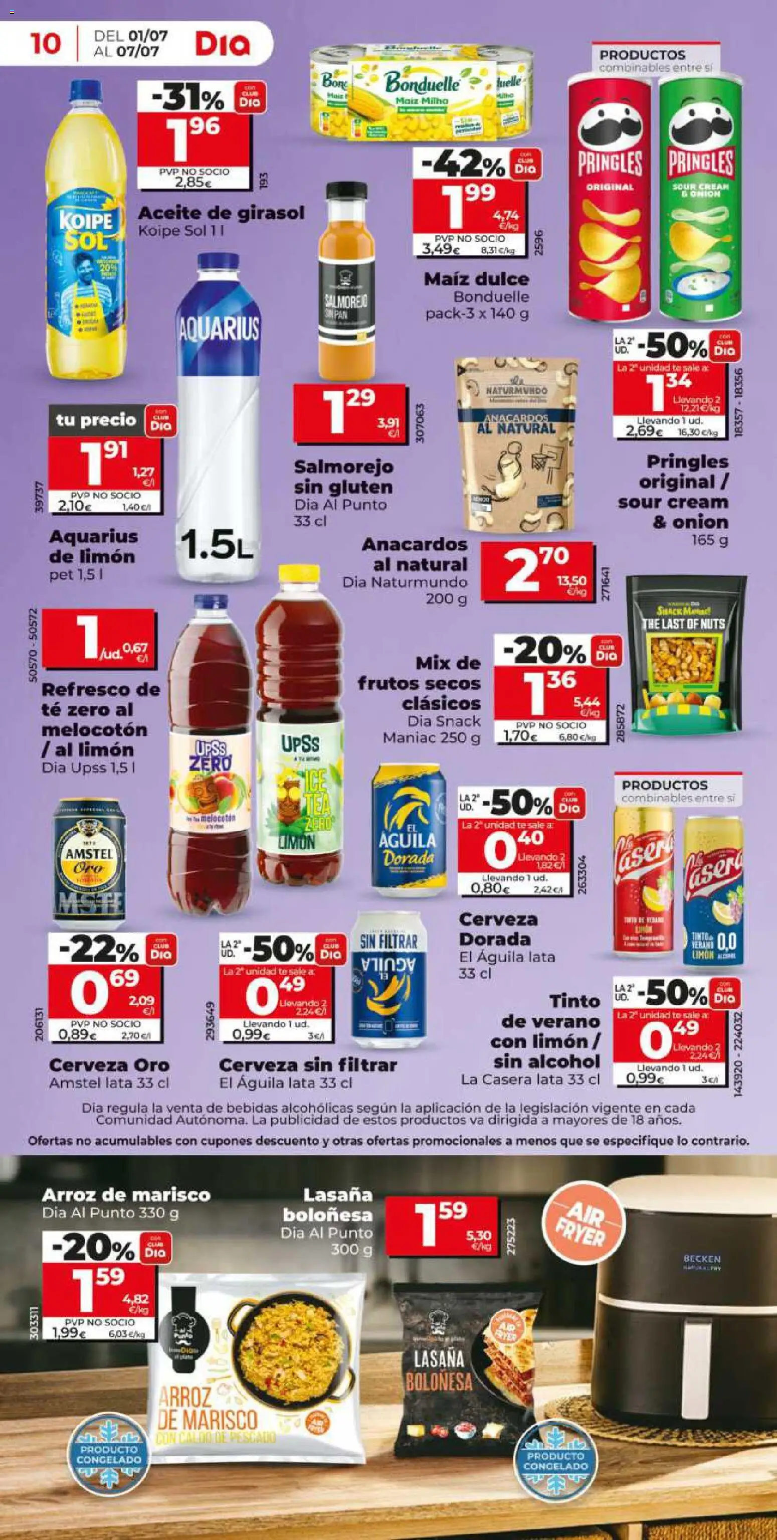 Dia - folleto Market │ válido desde el 01/07/2026 | Página: 10 | Productos: Aceite, Pescado, Frutos secos, Té