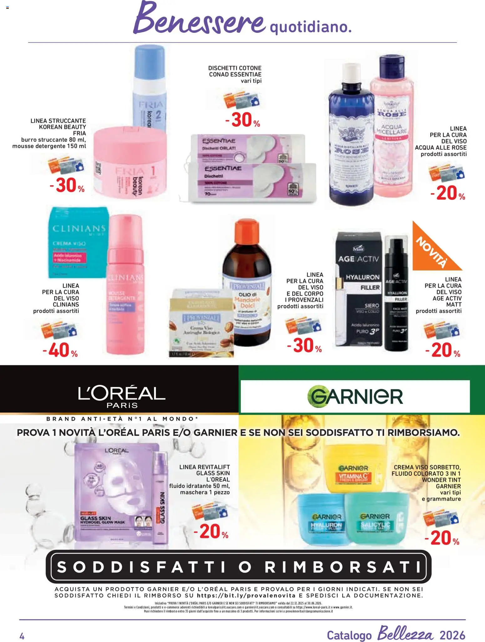 Volantino Conad del 04.06.2026 | Pagina: 4 | Prodotti: Crema, Detergente, Olio, Burro