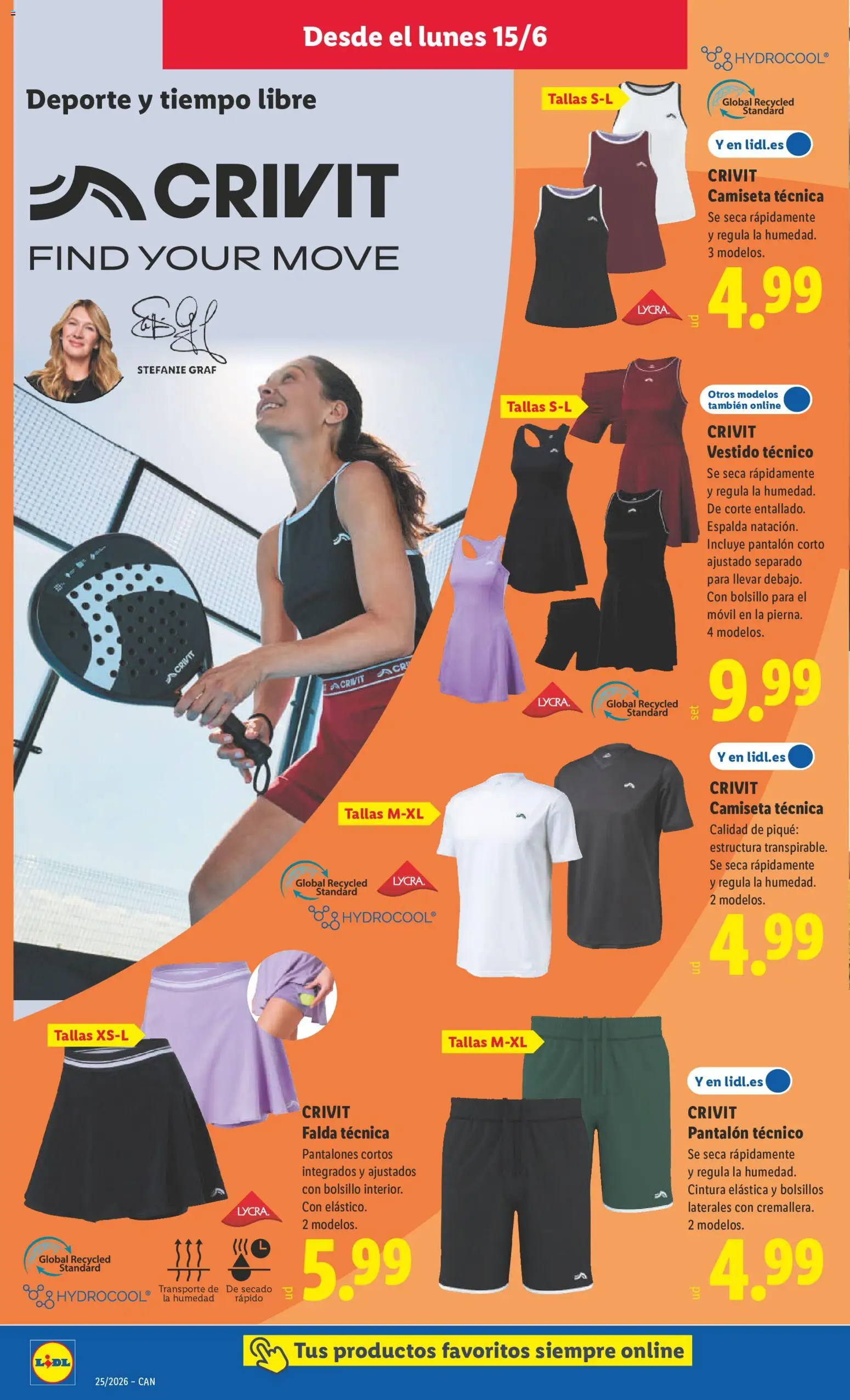 Lidl folleto de bazar Canarias │ válido desde el 15.06.2026 | Página: 14 | Productos: Pantalones, Pantalón corto