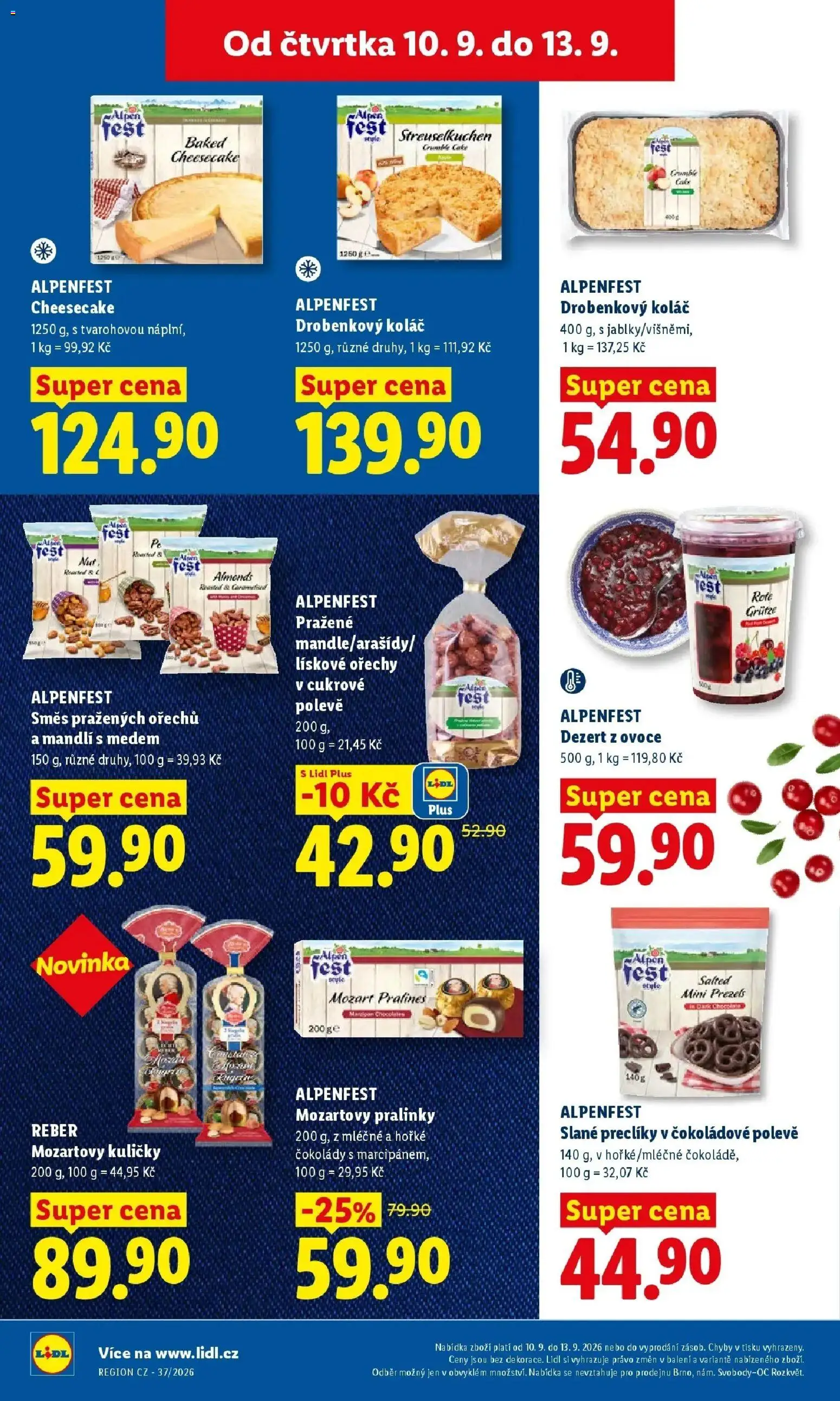 Lidl leták od 10.09.2026 - Nový akční leták | Strana: 26 | Produkty: Test, Ořechy, Lískové ořechy, Dezert