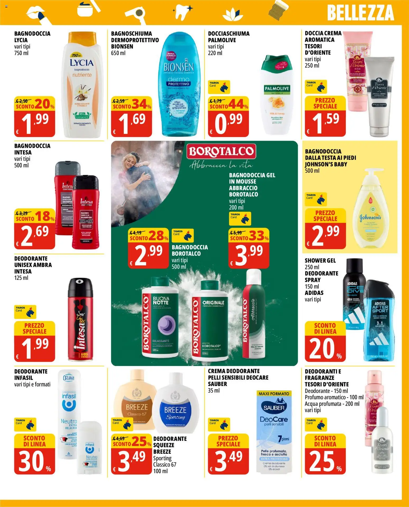 Volantino Tigros del 16/09/2026 | Pagina: 7 | Prodotti: Vaniglia, Crema, Bagnoschiuma, Bagno