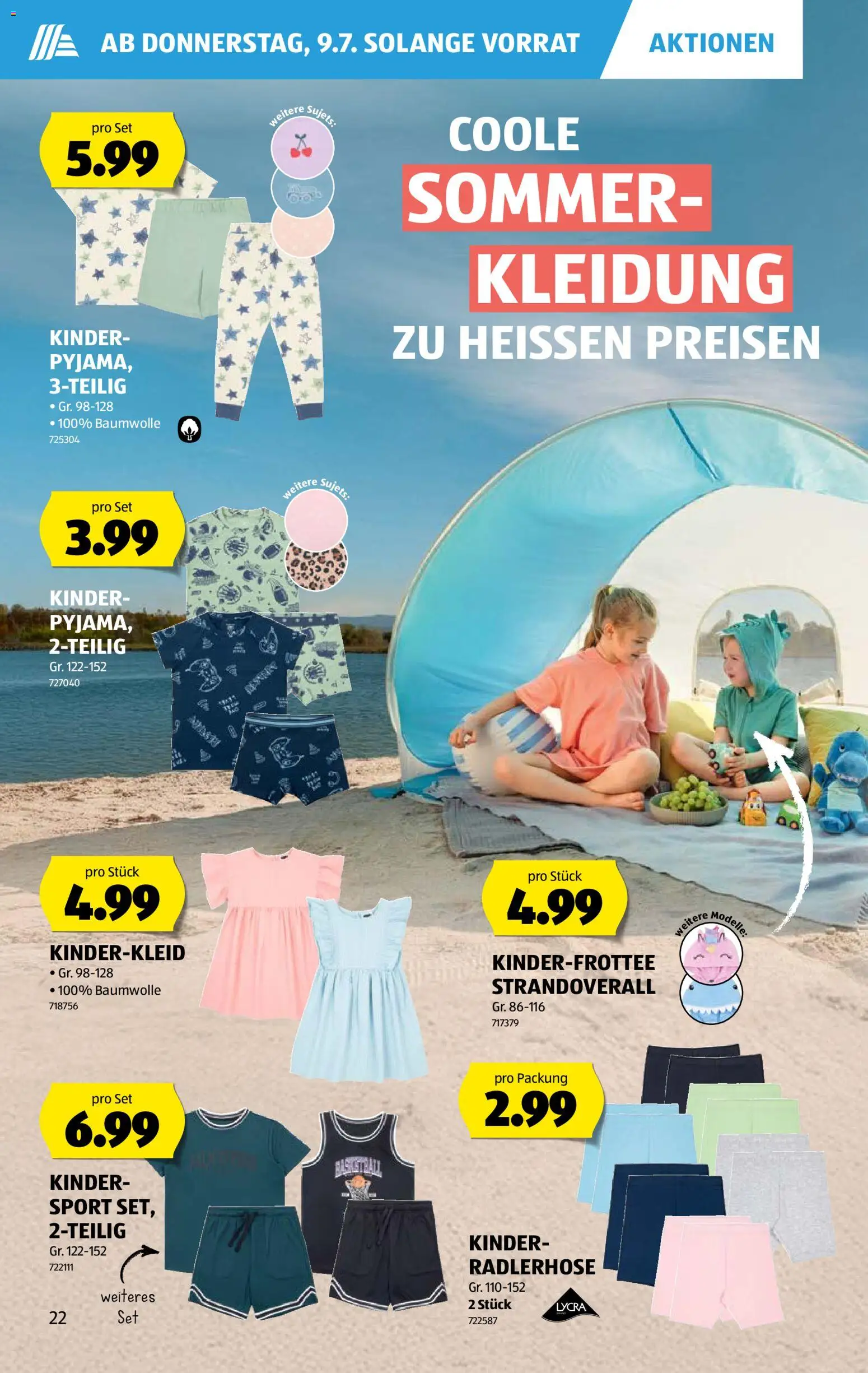Aldi aktionen – gültig ab 09.07.2026 | Seite: 22 | Produkte: Radlerhose