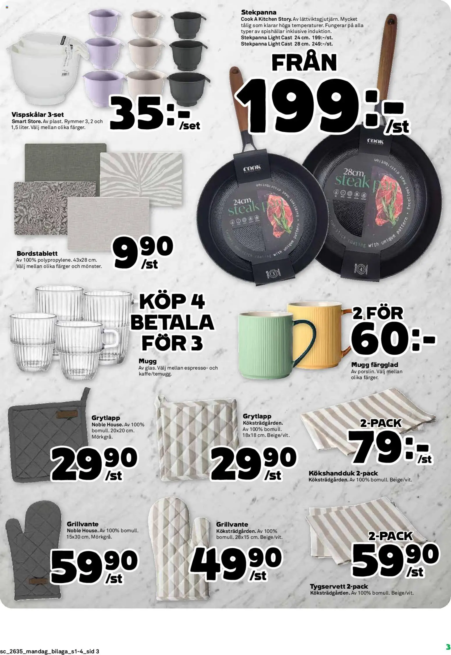 Stora Coop reklamblad aktuell från 24/08/2026 | Sida: 19 | Produkter: Bordstablett, Bh, Stekpanna