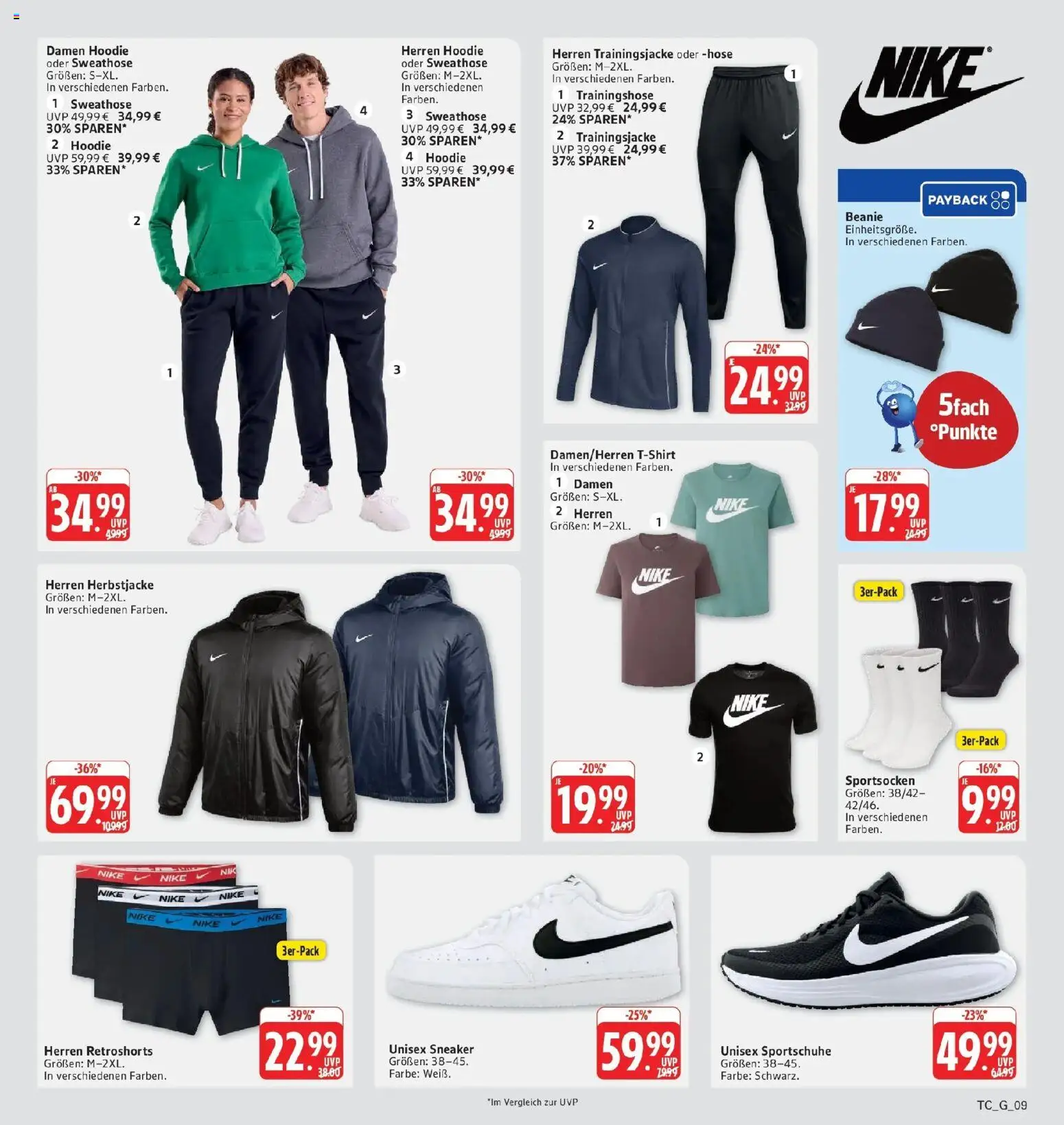 Edeka Prospekt Eislingen (ab 28.09.2026) » Angebote Online | Seite: 37 | Produkte: Sweathose, Trainingsjacke, Hoodie, Hose