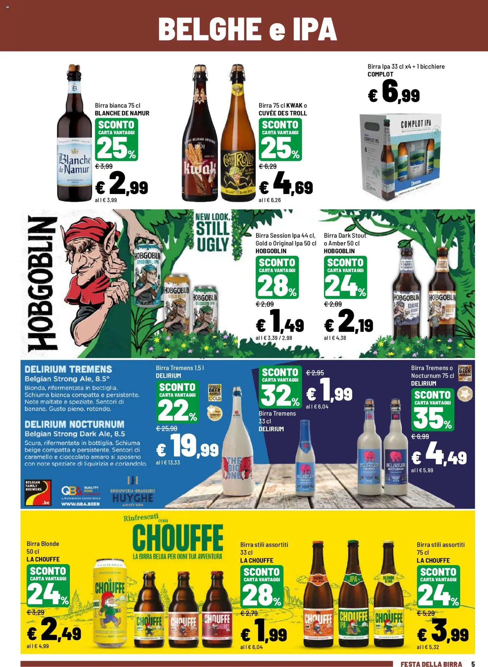 Volantino Iper del 27/07/2026 | Pagina: 5 | Prodotti: Cioccolato, Birra, Amaro