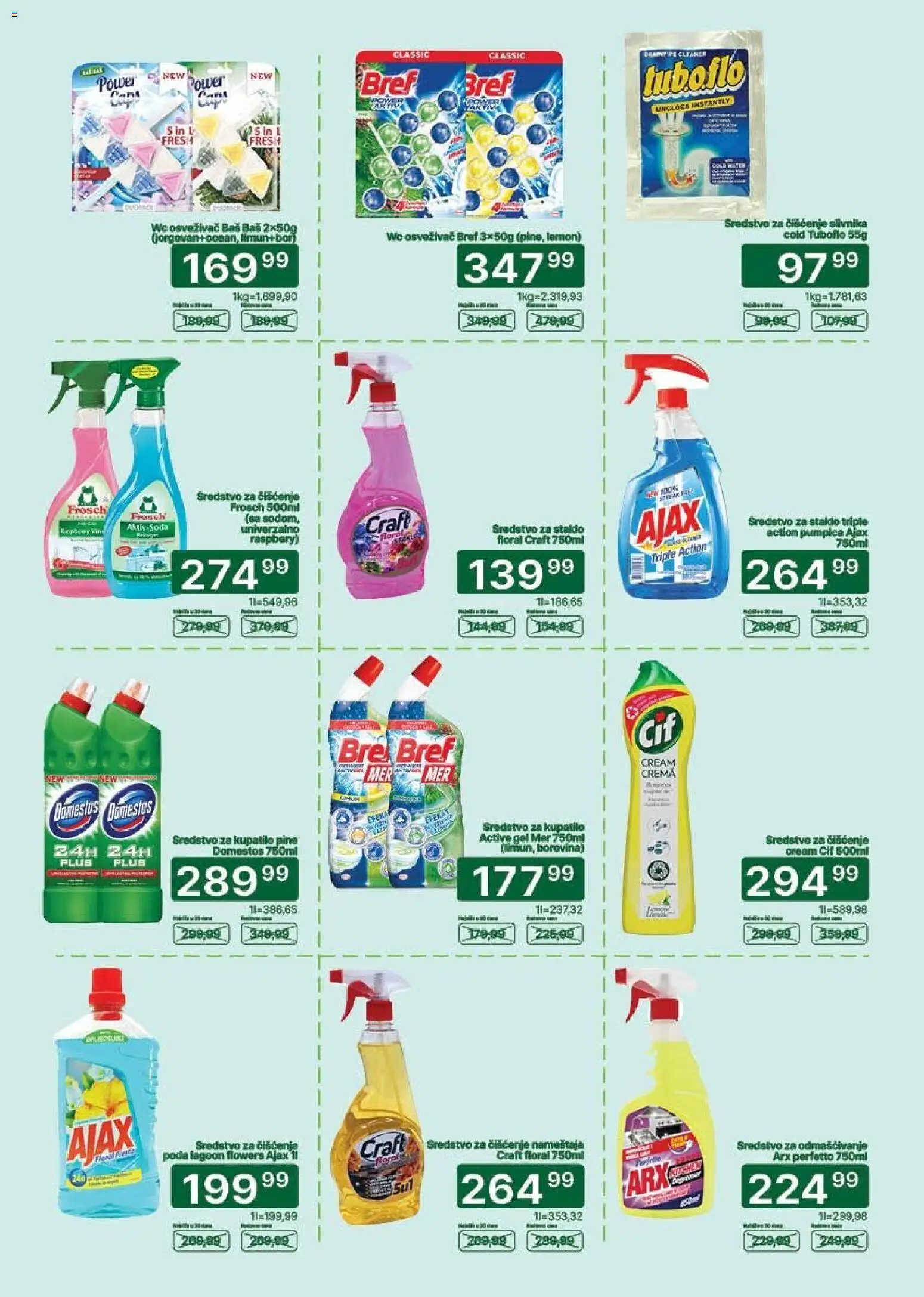 Univerexport katalog - važi od 25.05.2026 | Strana: 29 | Proizvode: Bref, Kupatilo, Ajax