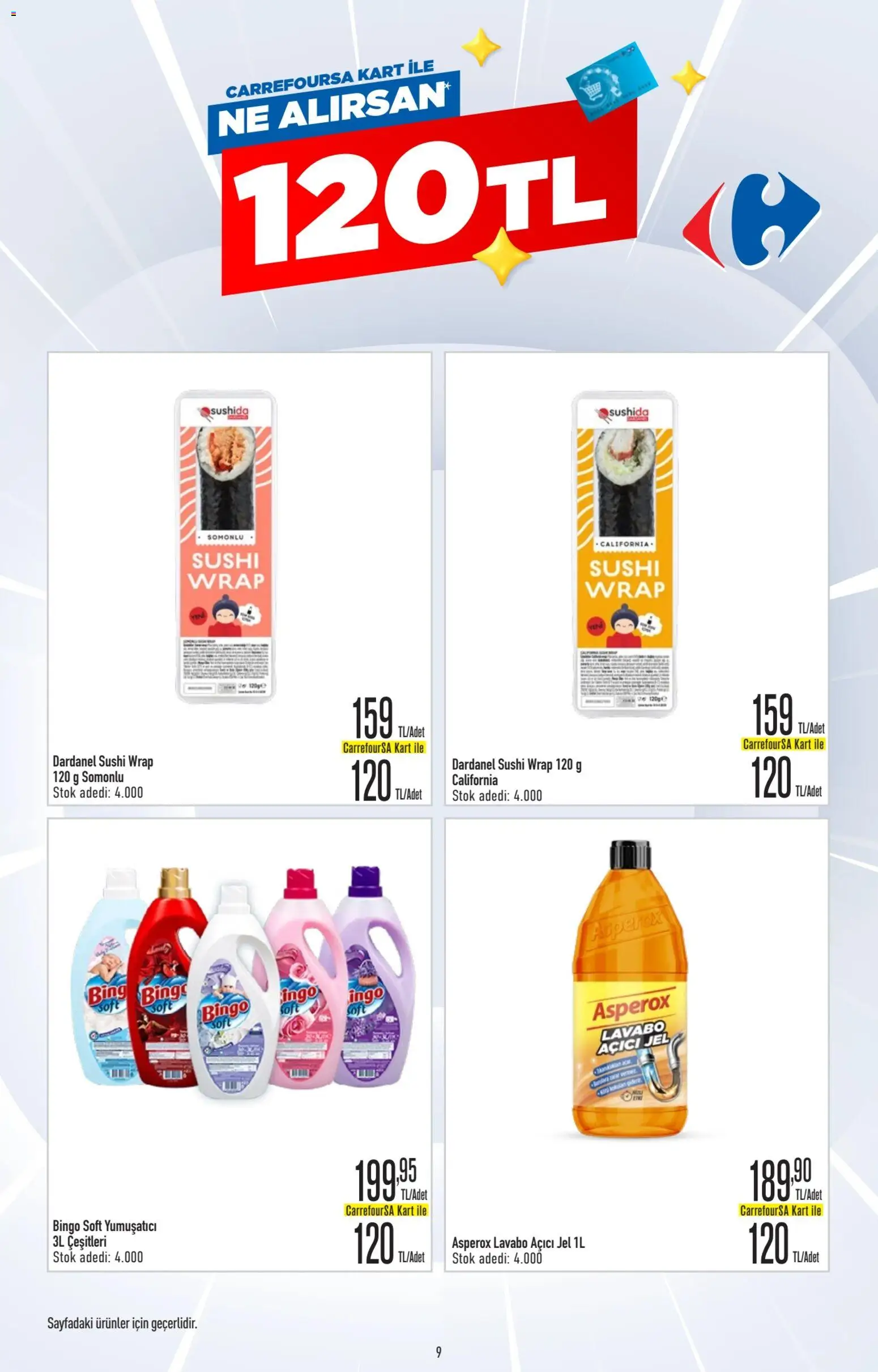 CarrefourSA Katalog - 01.06.2026 tarihinden itibaren geçerlidir | Sayfa: 9 | Ürünler: Lavabo, Yumuşatıcı, Lavabo açıcı