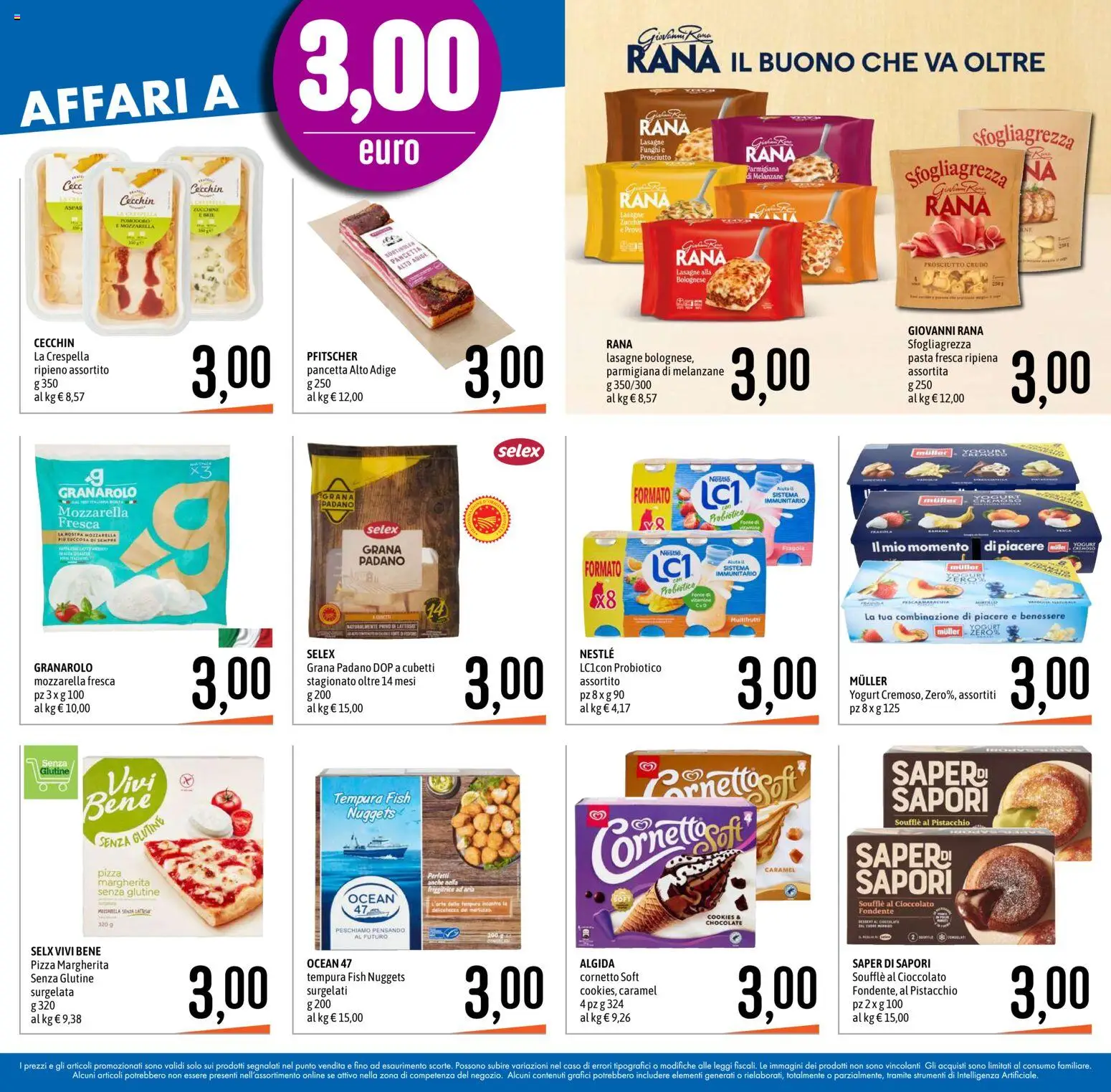 Volantino Emisfero del 10/09/2026 | Pagina: 10 | Prodotti: Prosciutto Crudo, Cornetto, Fragole, Lasagne
