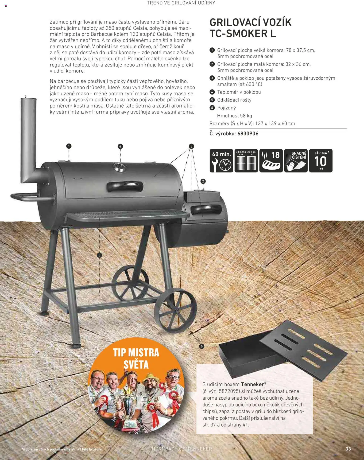 HORNBACH leták - Magazín o grilování od 01.01.2026 | Strana: 33 | Produkty: Uzené maso, Forma, Teploměr, Maso