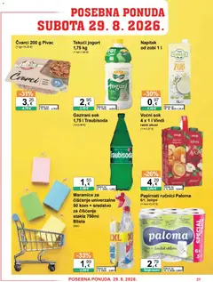 KTC Katalog - Pregled kataloga iz trgovine KTC, vrijedi od 26.08.2026 | Stranica: 21 | Proizvodi: Jogurt, Naranče, Papirnati ručnici, Napitak