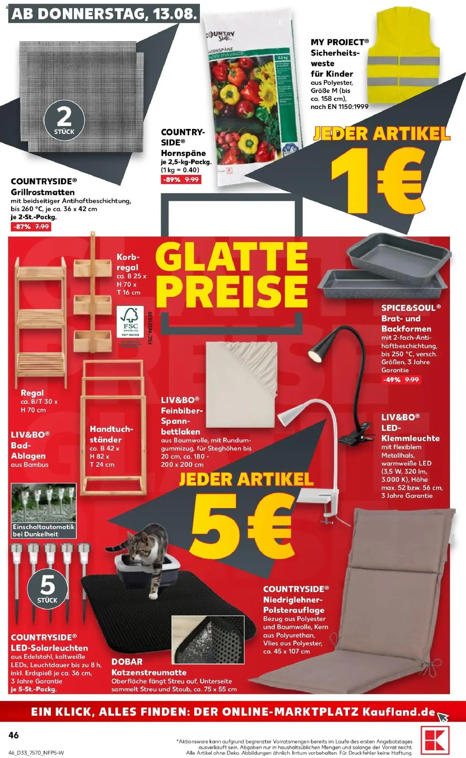Prospekt Kaufland ab 10.08.2026 » Angebote Online zum Blättern | Seite: 55 | Produkte: Regal, Bad, Korb, Weste
