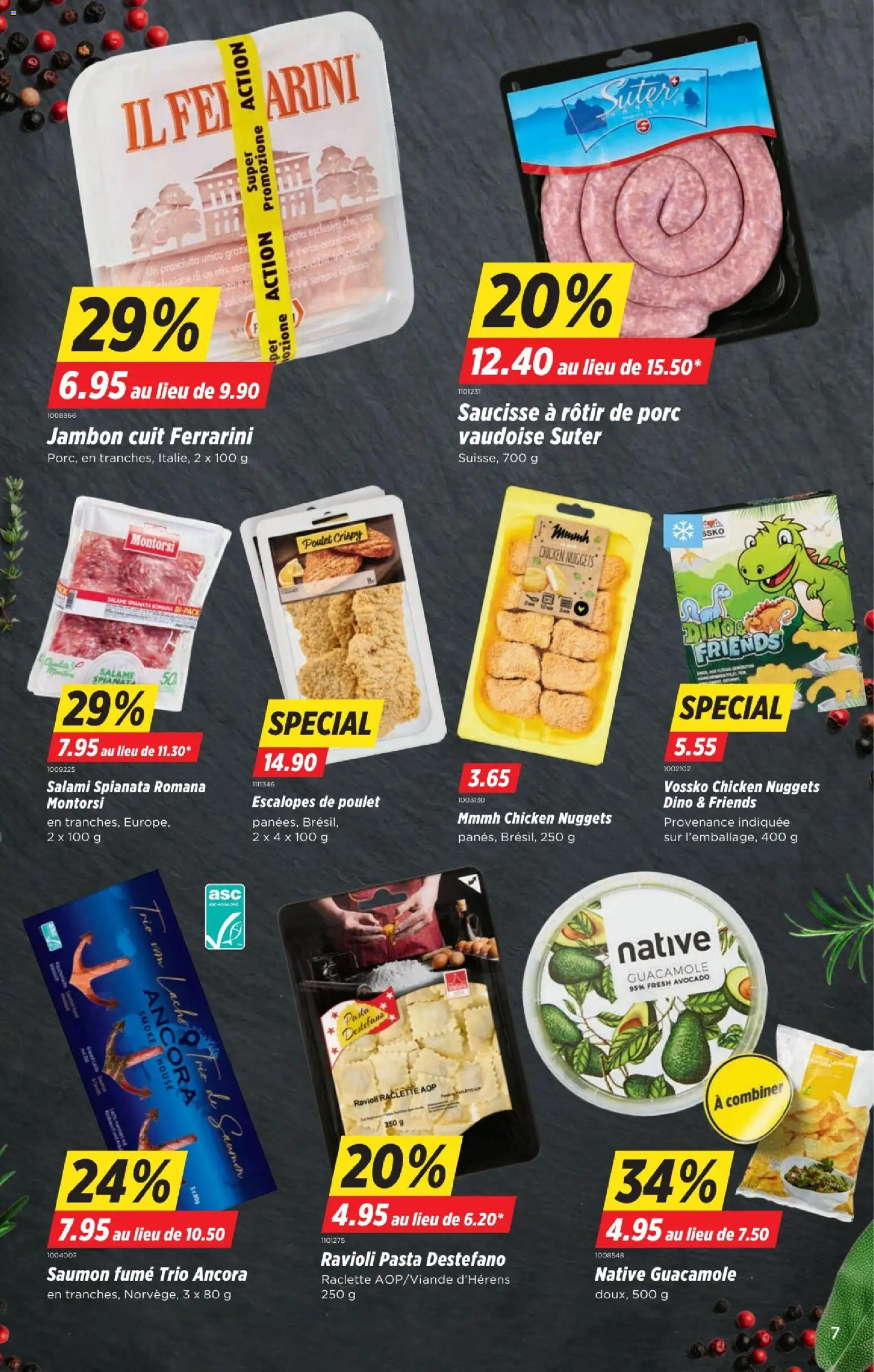 Denner aktionen FR – gültig ab 06.08.2026 | Seite: 7 | Produkte: Salami, Avocado, Pasta, Raclette