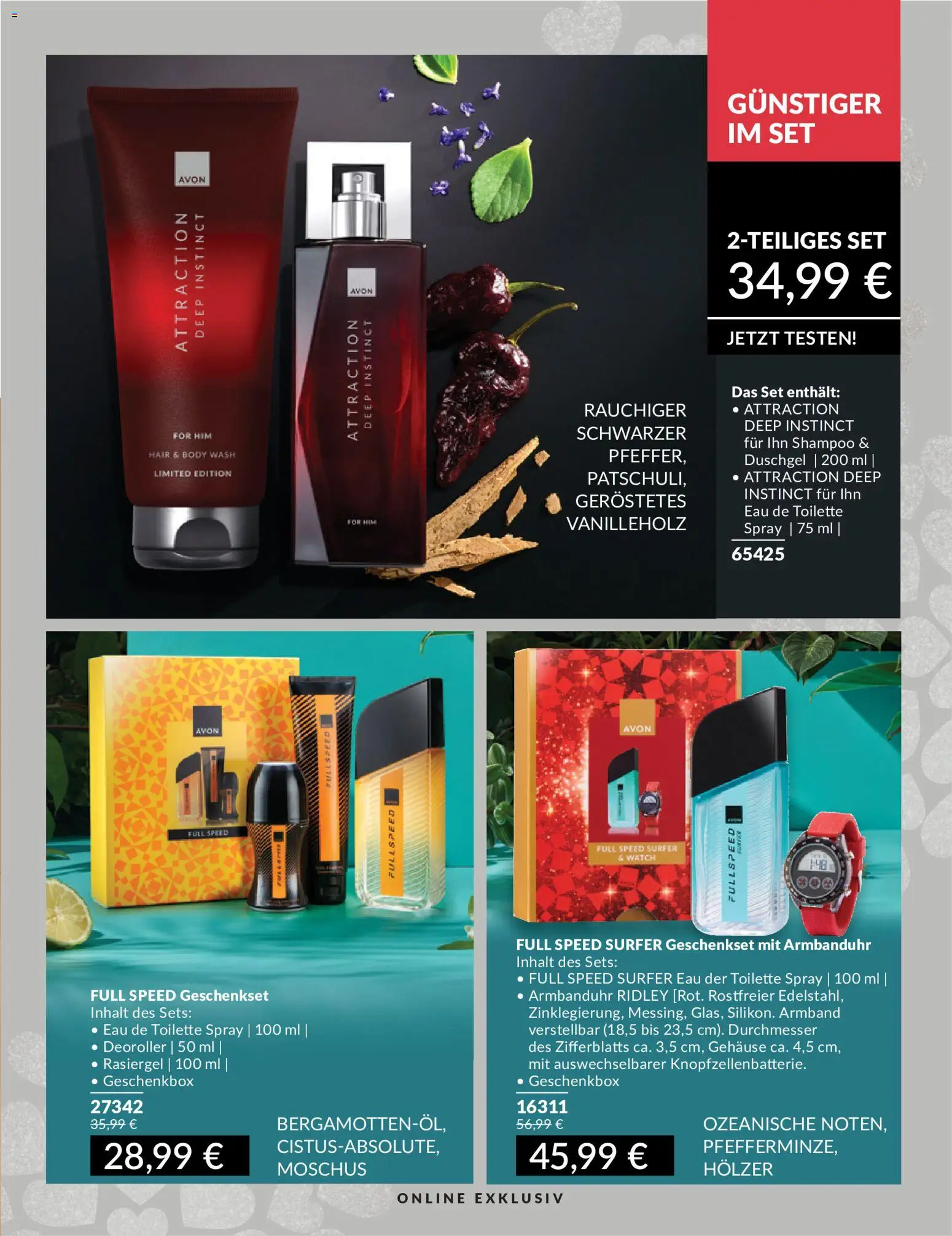 AVON Katalog Mai 2026 – gültig ab 01.05.2026 | Seite: 31 | Produkte: Toilette, Eau de Toilette, Shampoo, Duschgel