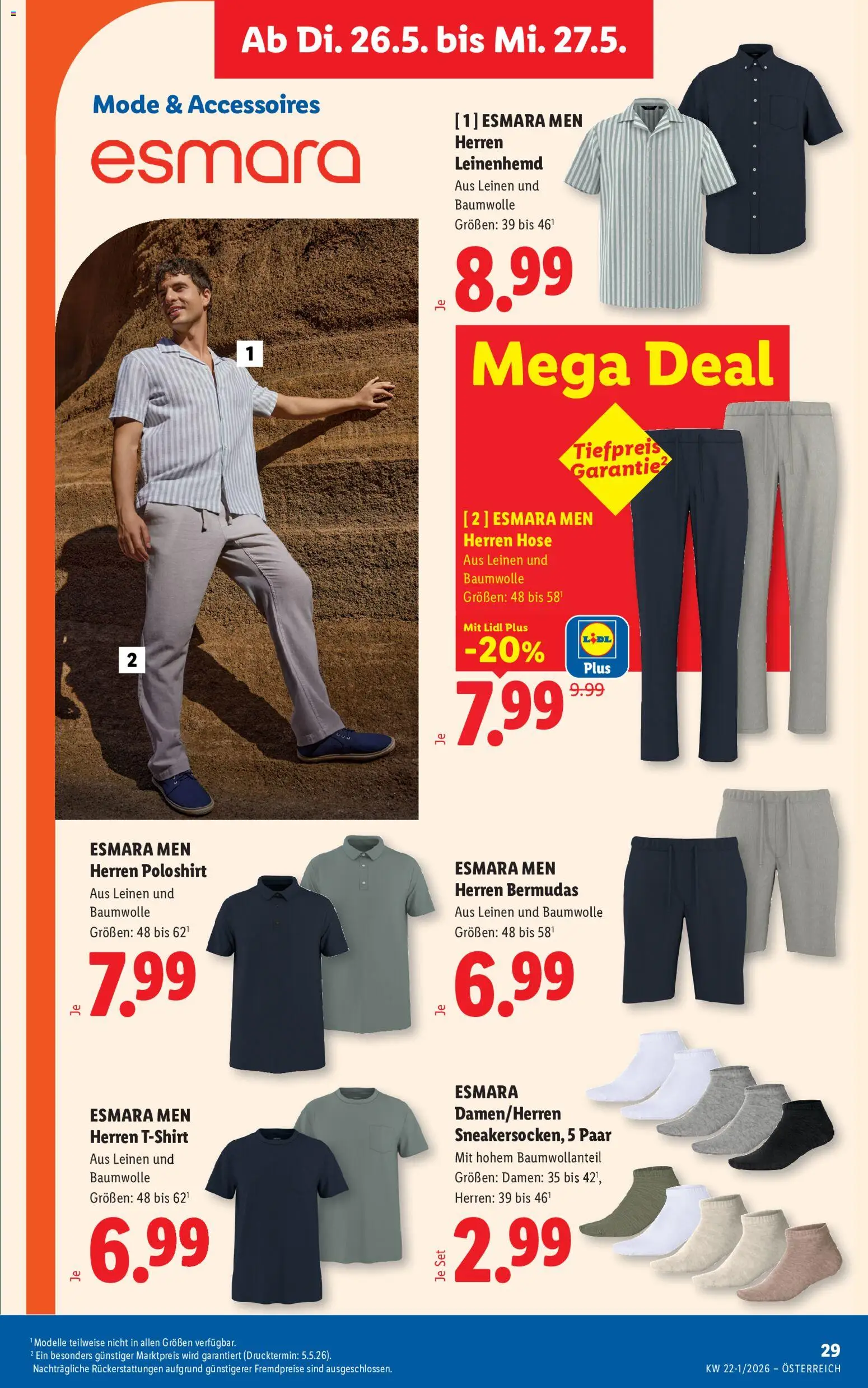 Lidl Flugblatt - Oberpullendorf, Güssing, Oberwart gültig ab 21.05.2026 | Seite: 34 | Produkte: Hose
