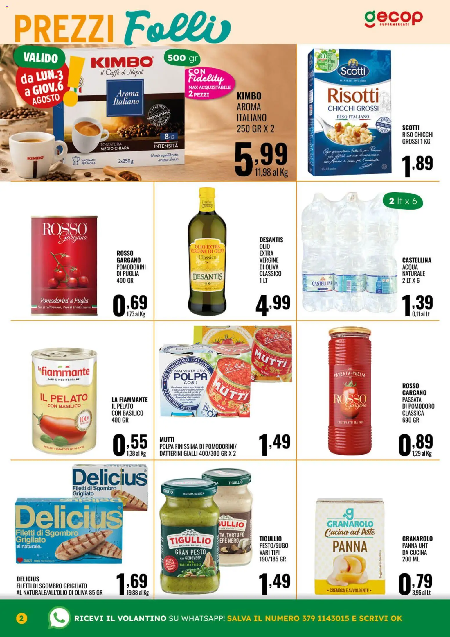 Volantino GECOP del 27/07/2026 | Pagina: 2 | Prodotti: Tartufo, Olio, Pesto, Sgombro