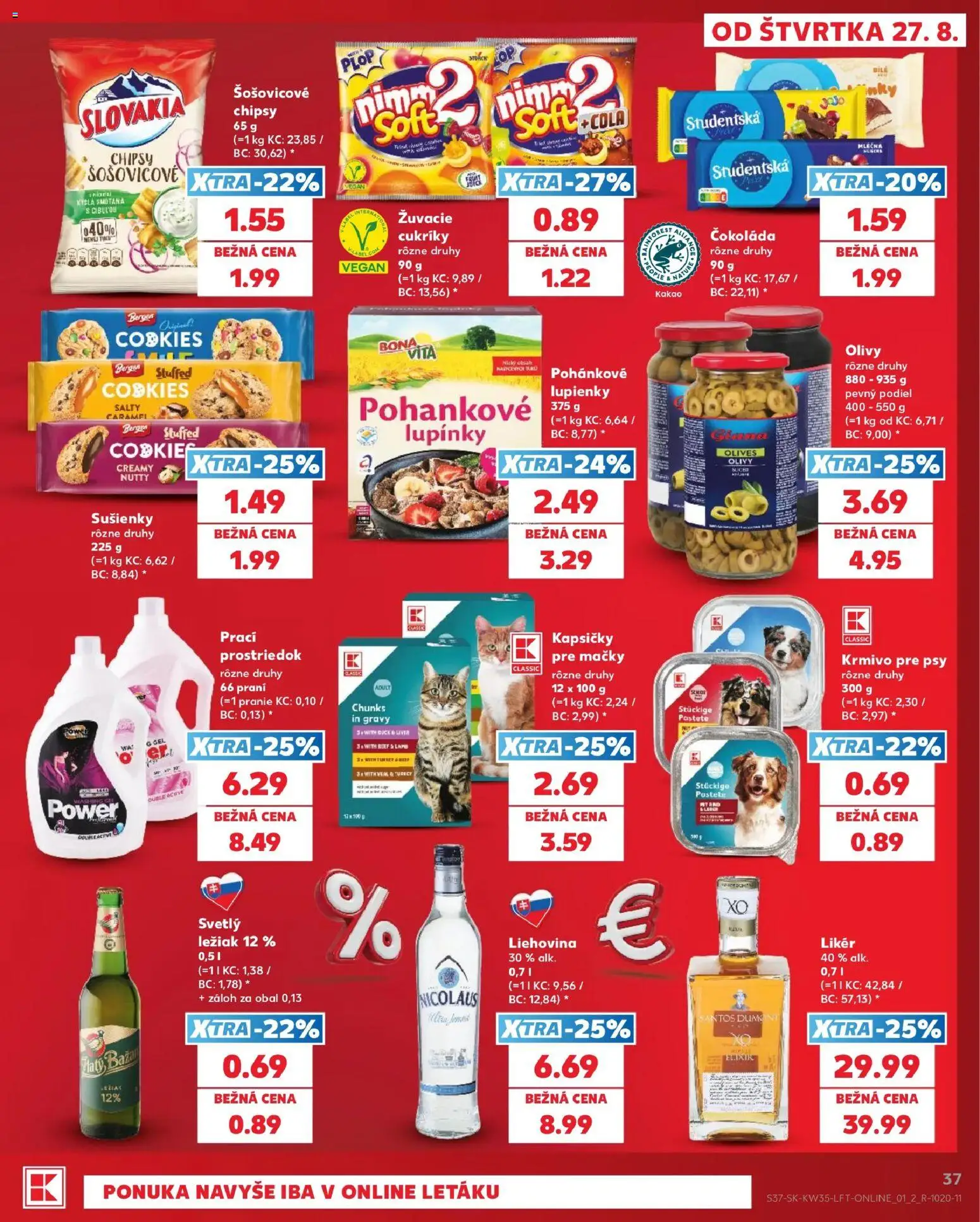 Kaufland SK akciós ujság - amely érvényes a következő dátumtól: 2026.08.27. | Oldal: 37