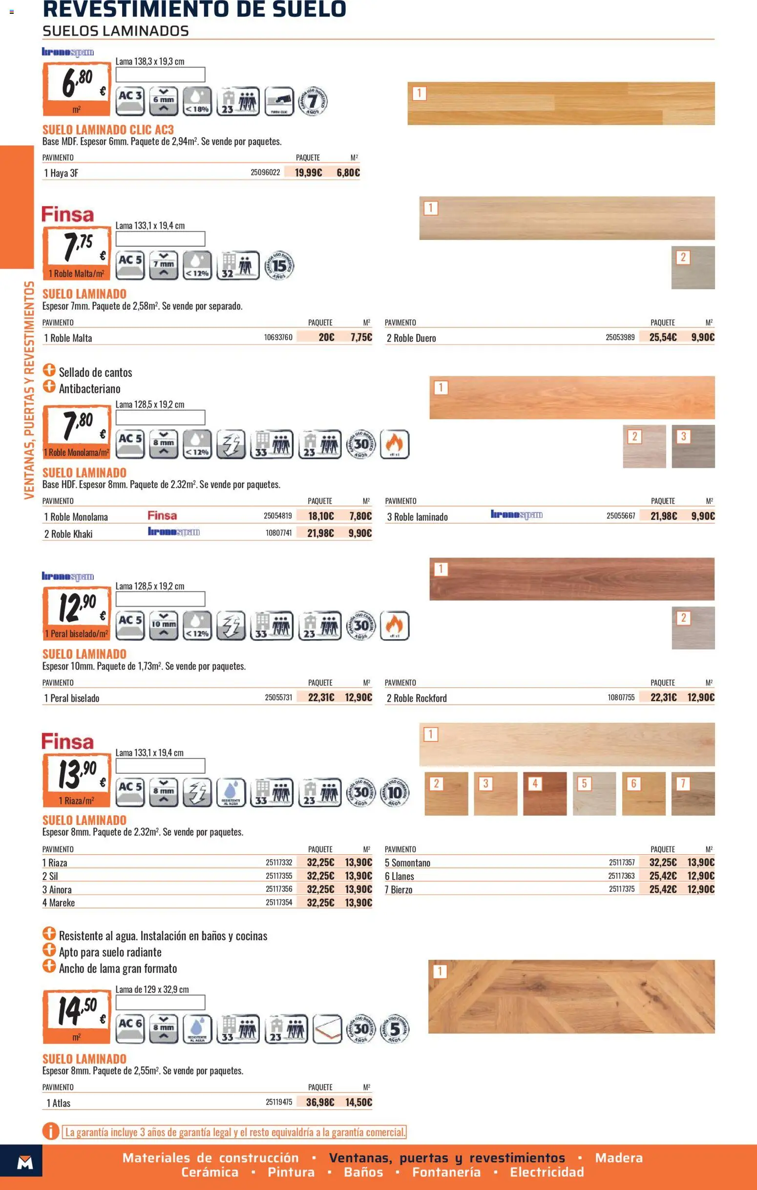 Obramat - Reformas Otono Imprenta Almacenes 14 Bormujos 2026 │ válido desde el 09/10/2026 | Página: 28 | Productos: Suelo laminado, Puertas