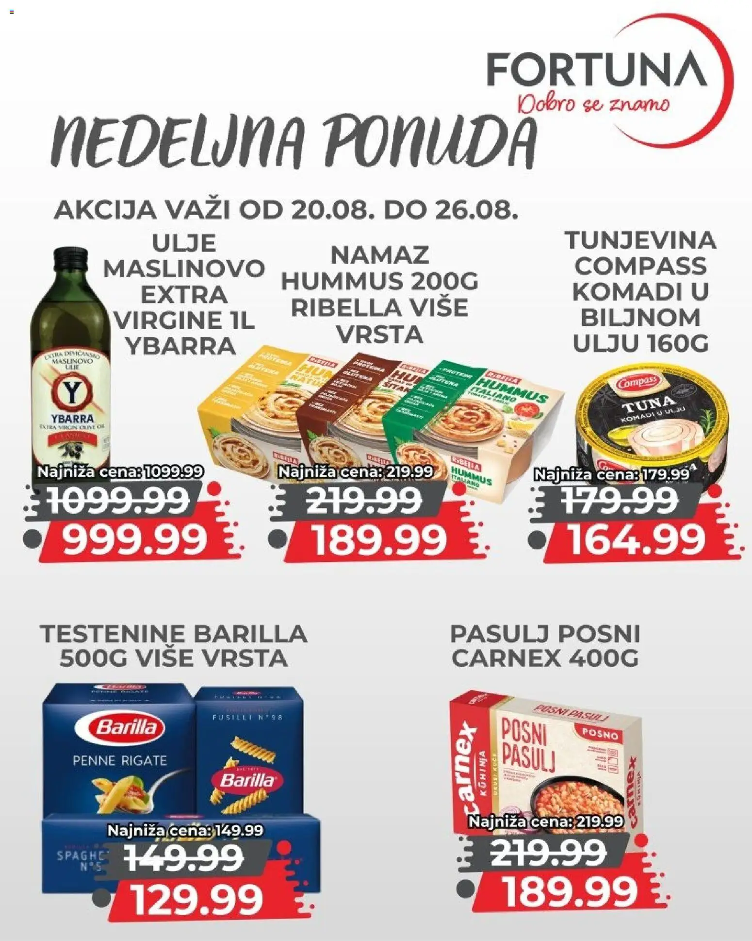 Fortuna Market katalog - važi od 20.08.2026 | Strana: 5 | Proizvode: Pasulj, Kuhinja, Namaz, Hummus