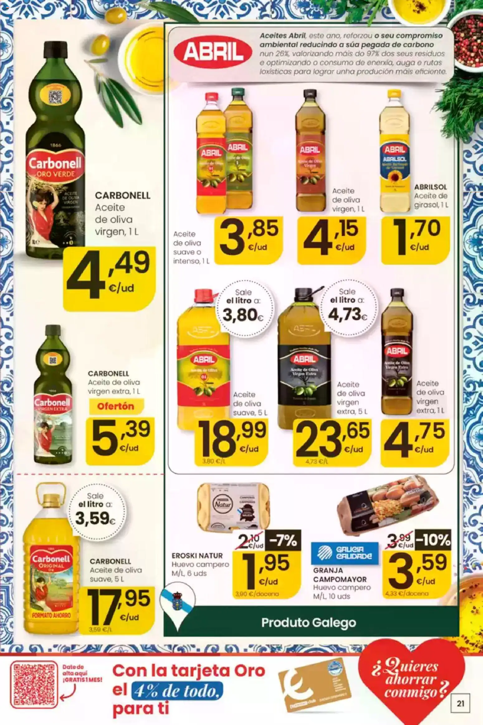 Eroski É bo que sexa de aquí │ válido desde el 30/07/2026 | Página: 21 | Productos: Aceite, Aceite de oliva