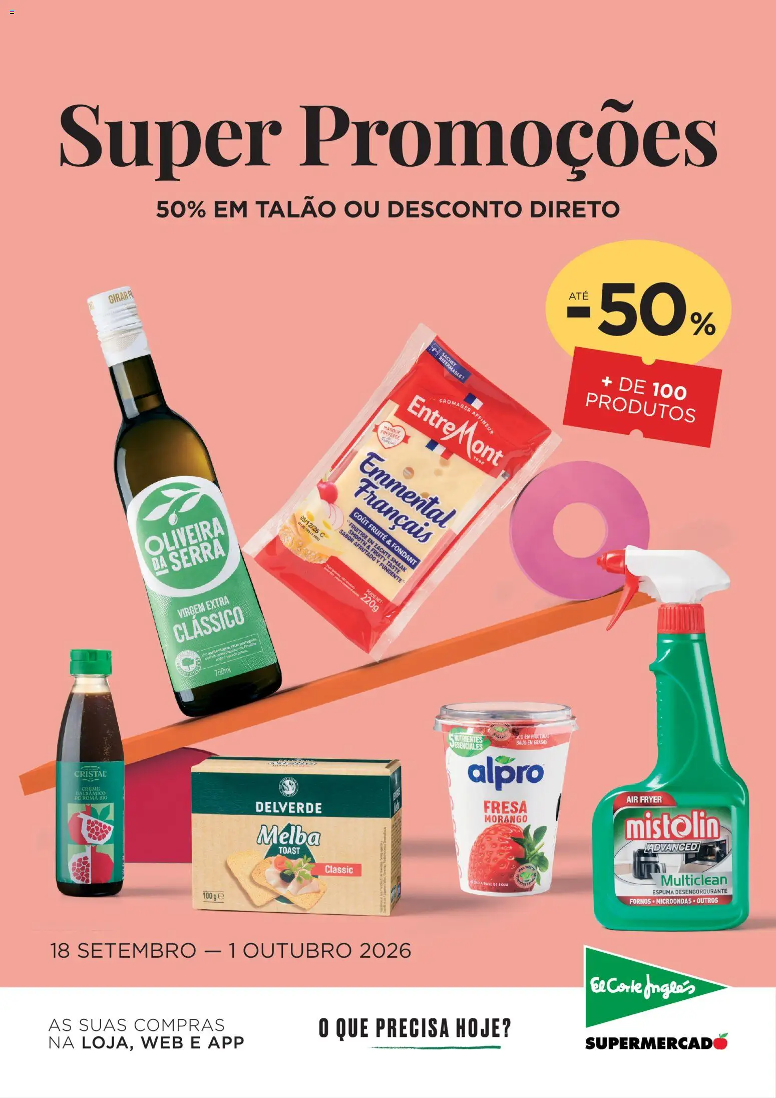 El Corte Ingles folheto │ válido de 18/09/2026 | Página: 1 | Produtos: Soja, Air fryer, Base, Creme