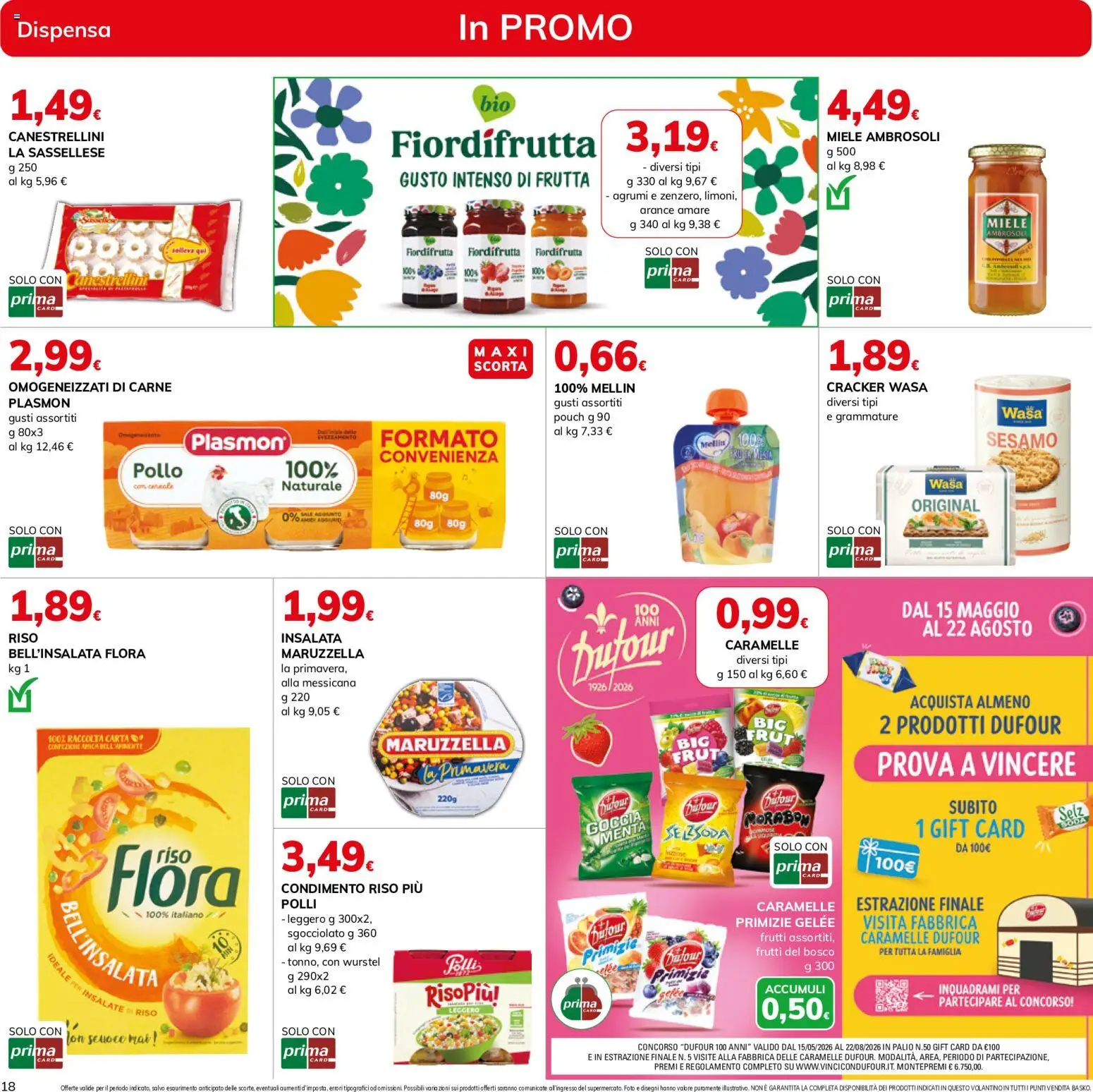Volantino Basko del 16.06.2026 | Pagina: 18 | Prodotti: Pollo, Arance, Riso, Sale