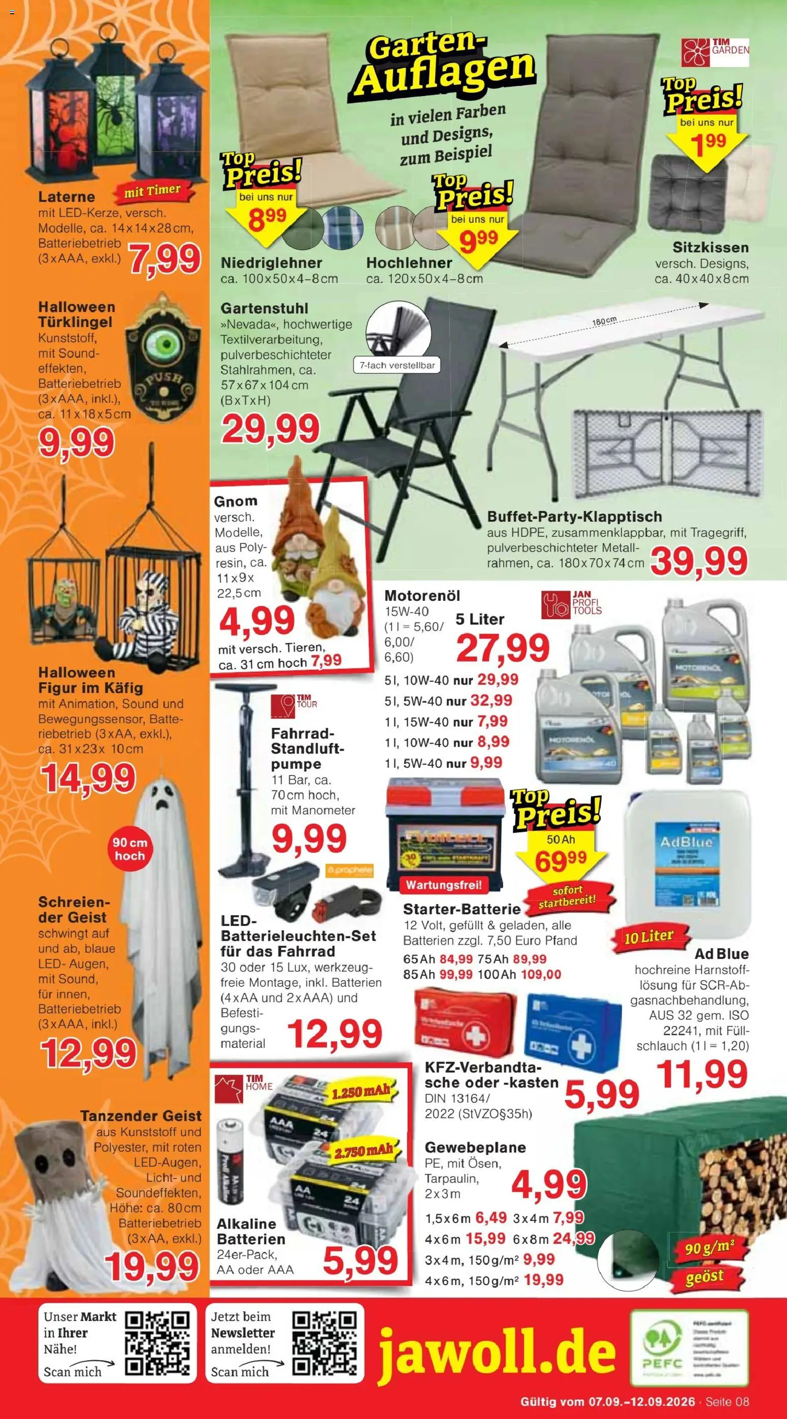 Jawoll Prospekt – gültig ab 07.09.2026 | Seite: 12 | Produkte: Manometer, Batterien