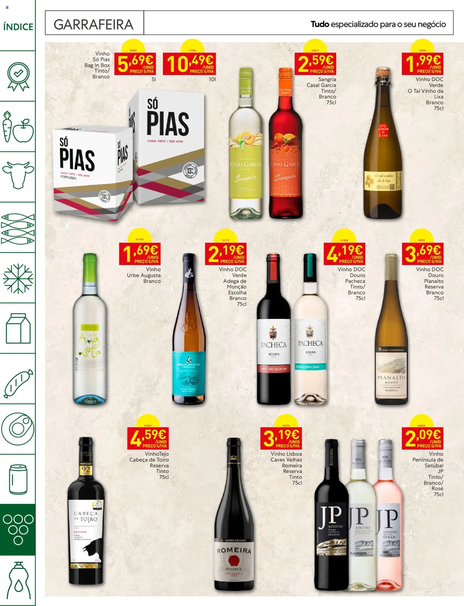 Recheio Horeca Madeira │ válido de 01/09/2026 | Página: 18 | Produtos: Lixa, Vinho, Vinho tinto
