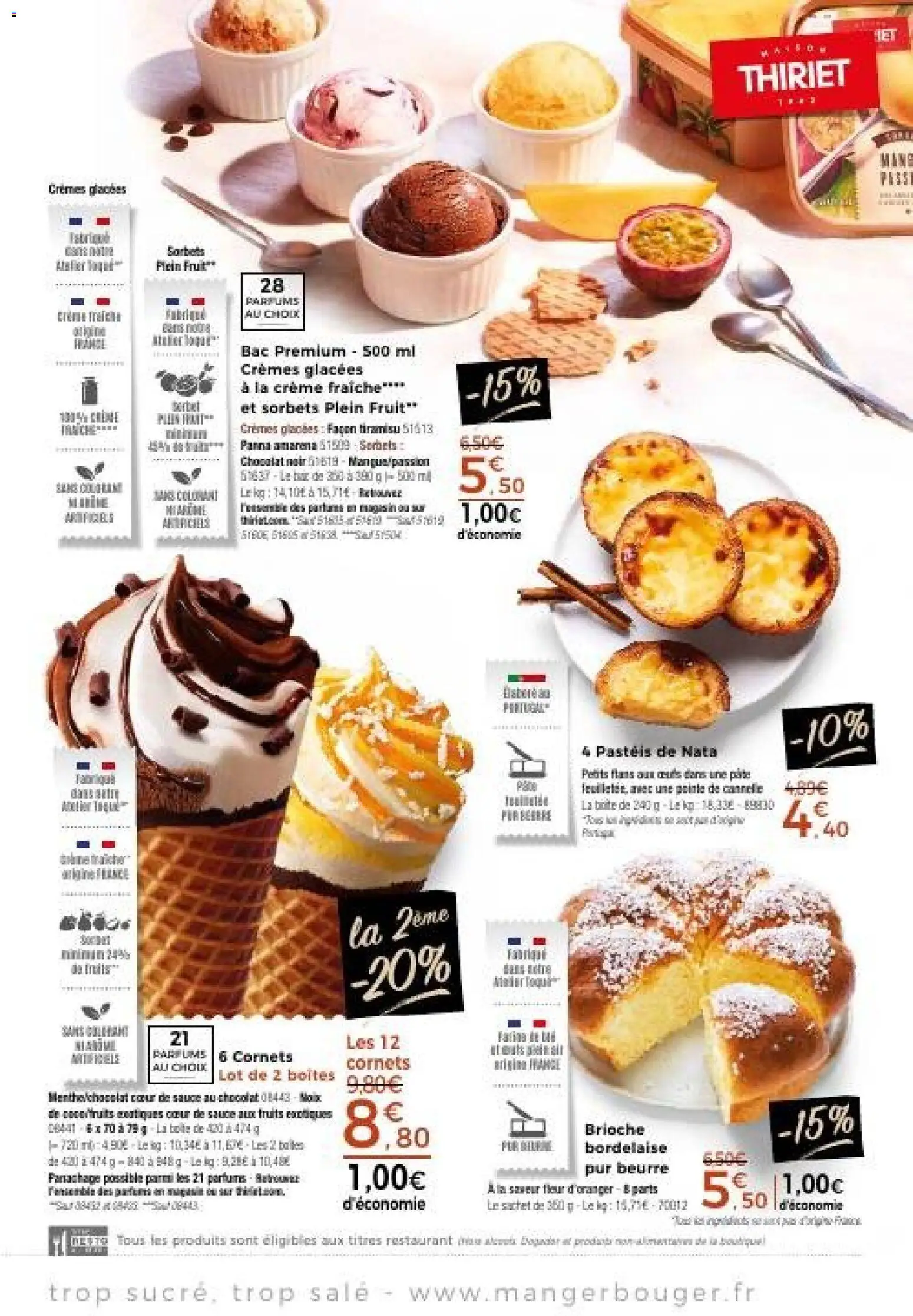{H1} | Page: 15 | Produits: Tiramisu, Chocolat noir, Fruits, Chocolat