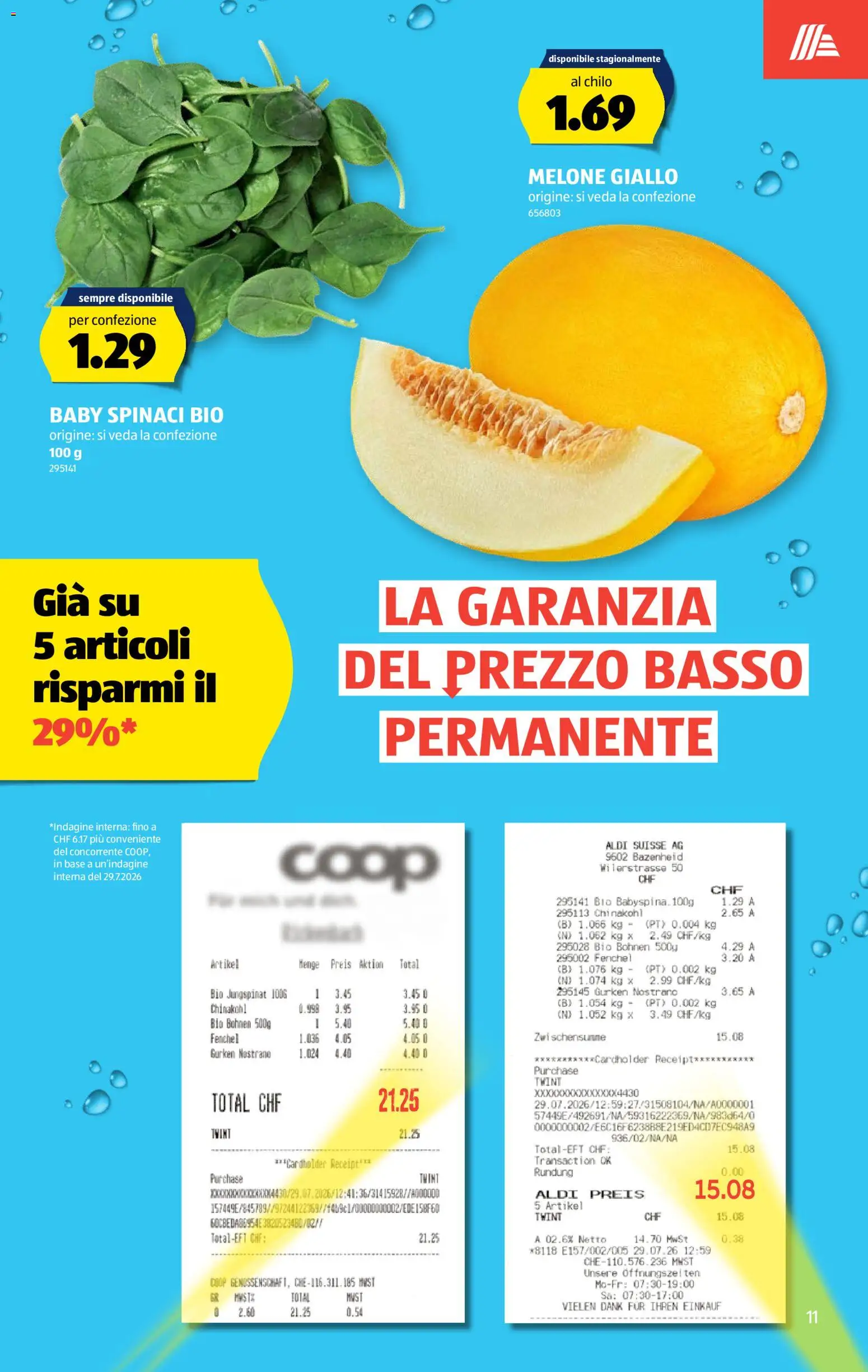 Aldi aktionen IT – gültig ab 03.09.2026 | Seite: 11 | Produkte: Chinakohl, Melone, Gurken