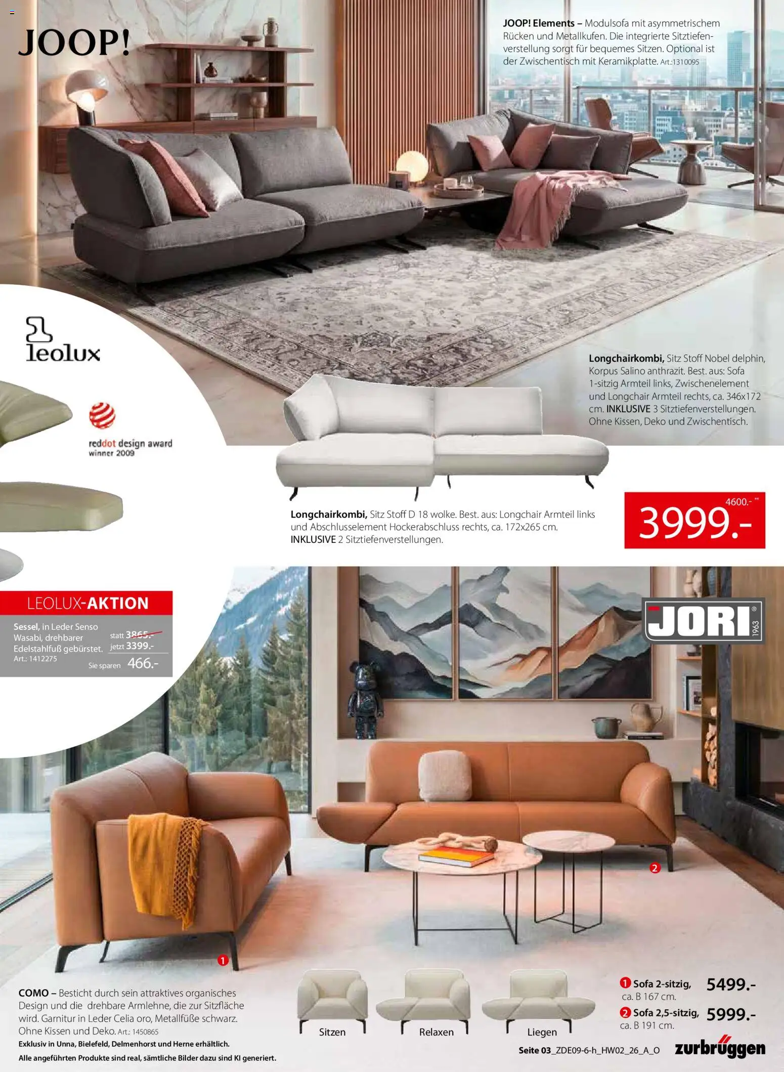 Zurbrüggen Prospekt – gültig ab 30.09.2026 | Seite: 5 | Produkte: Kissen, Sofa, Bilder