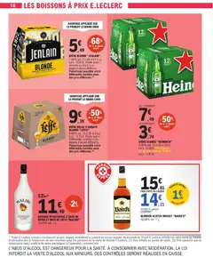 E.Leclerc - Prévisualisation de BIÈRE BLONDE "JENLAIN", 7.50% vol. 6 x 25 cl (1.5 L). Ambrée ou triple à un degré d'alcool différent. Panachage possible entre différentes variétés avec des prix différents. valide à partir de 28.04.2026 | Page: 16
