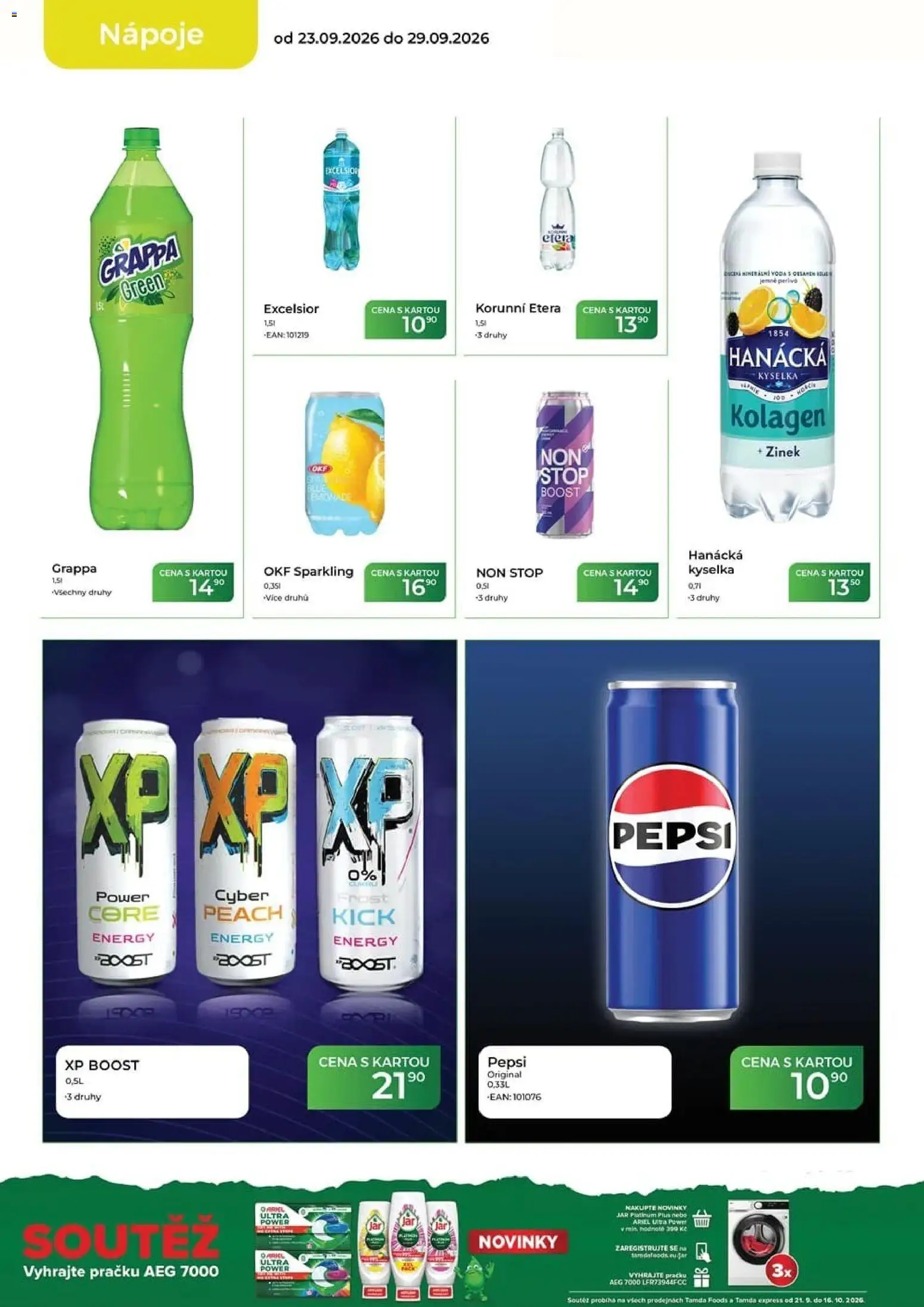 Tamda Foods leták od 23.09.2026 | Strana: 10 | Produkty: Hanácká kyselka, Kolagen, Grappa, Jar platinum