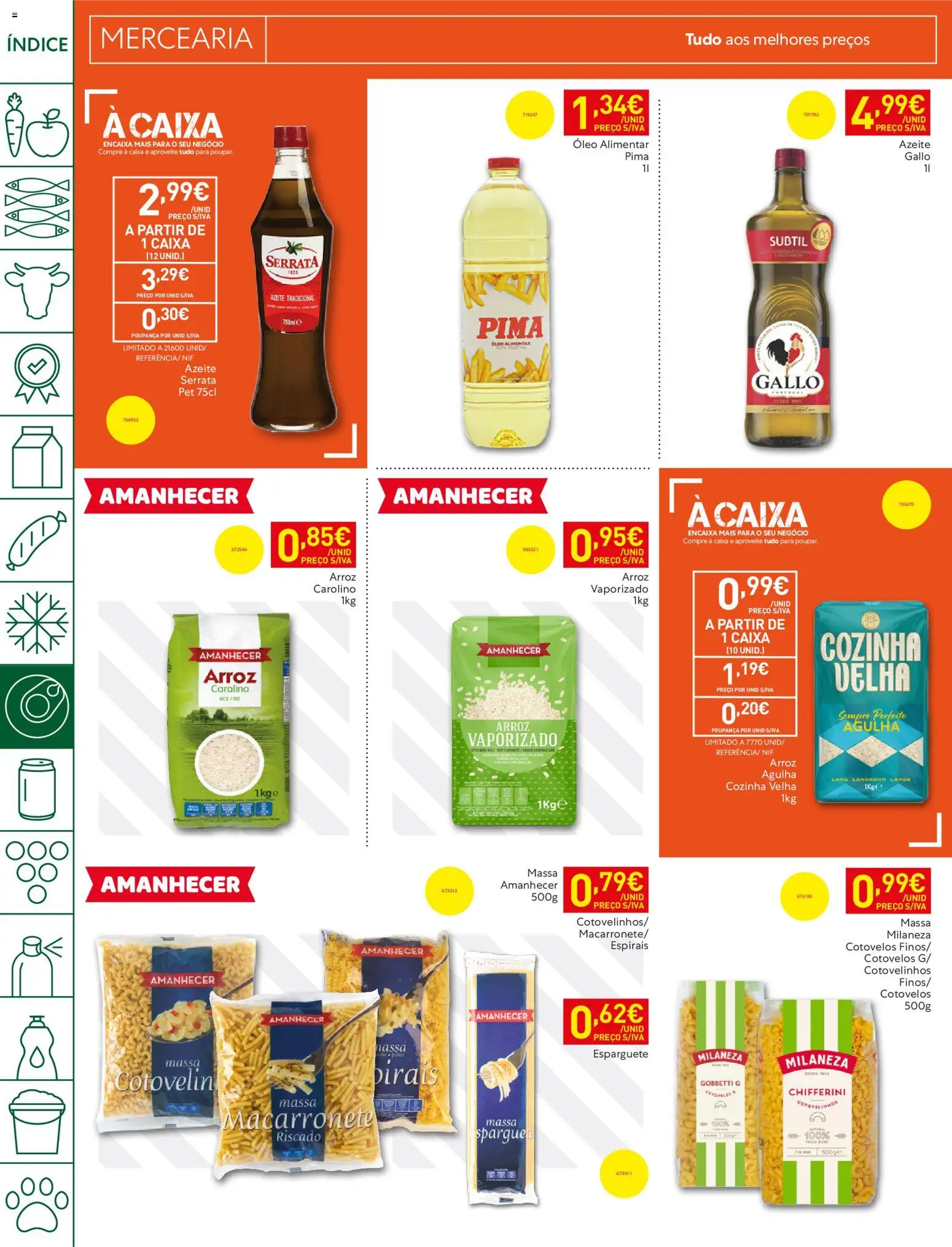 Recheio folheto Madeira │ válido de 30/06/2026 | Página: 18 | Produtos: Esparguete, Milaneza, Caixa, Arroz