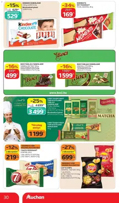 MOMENTS OSTYASZELET, Ft/db, többféle, 45 g - amely érvényes a következő dátumtól: 2026.10.15. | Oldal: 30 | Termékek: Paprika, Lindt, Oreo, Kinder