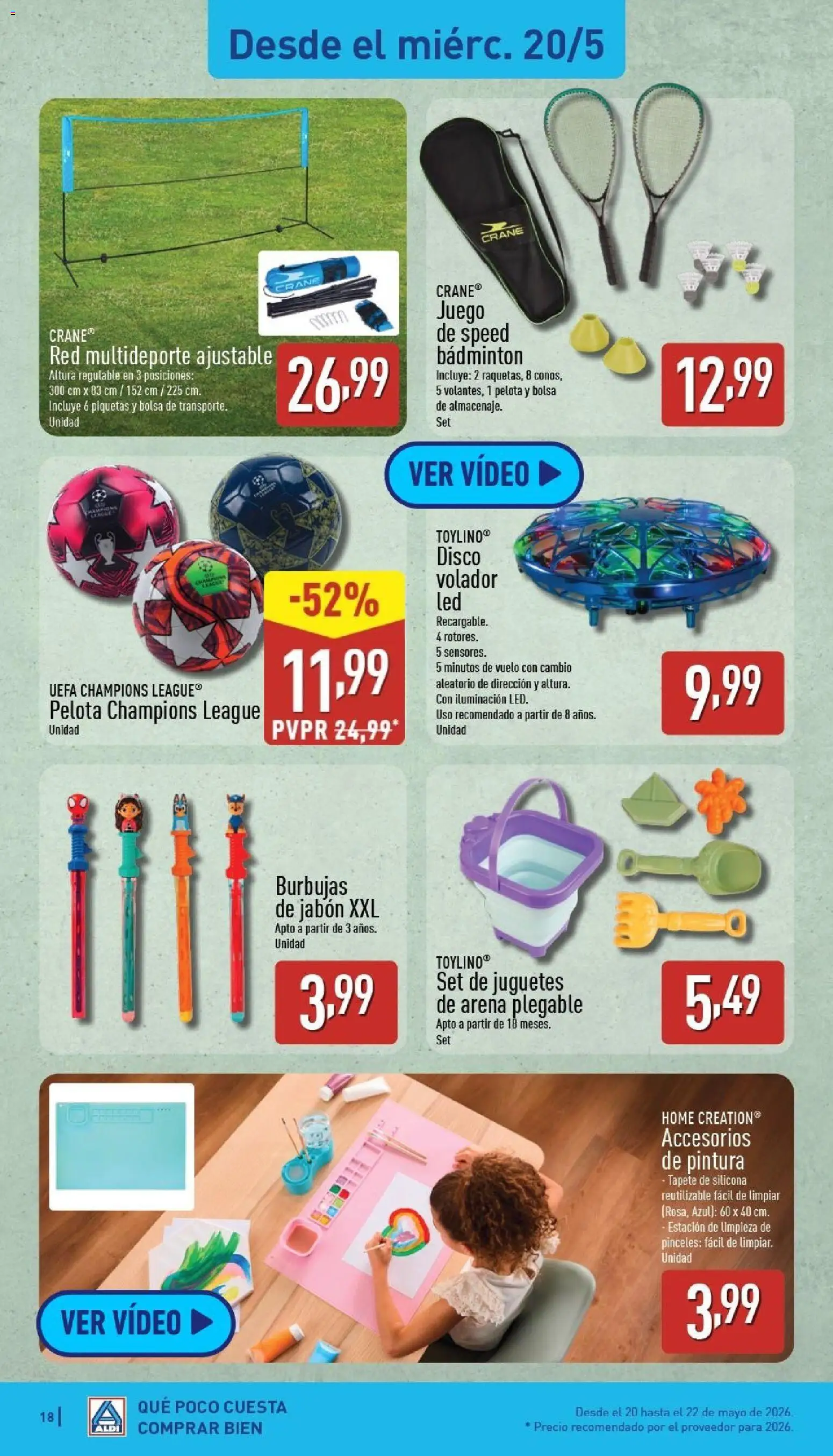Aldi folleto Baleares │ válido desde el 18.05.2026 | Página: 18 | Productos: Juguetes, Disco, Bolsa, Galette de chaise