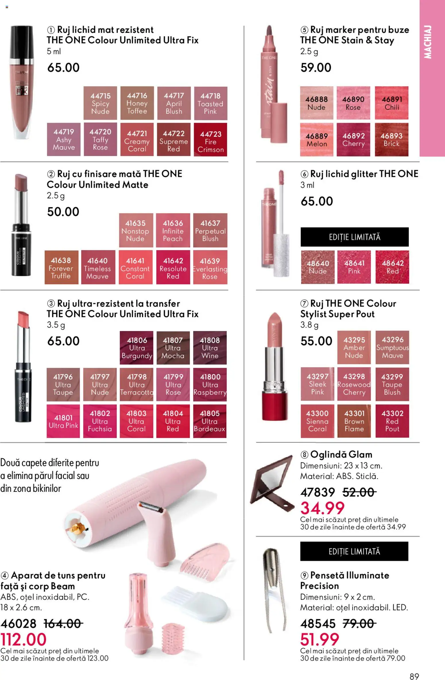 Noul catalog Oriflame – valabil de la 06.05.2026 | Pagină: 89 | Produse: Pensetă, Machiaj, Blush, Ruj