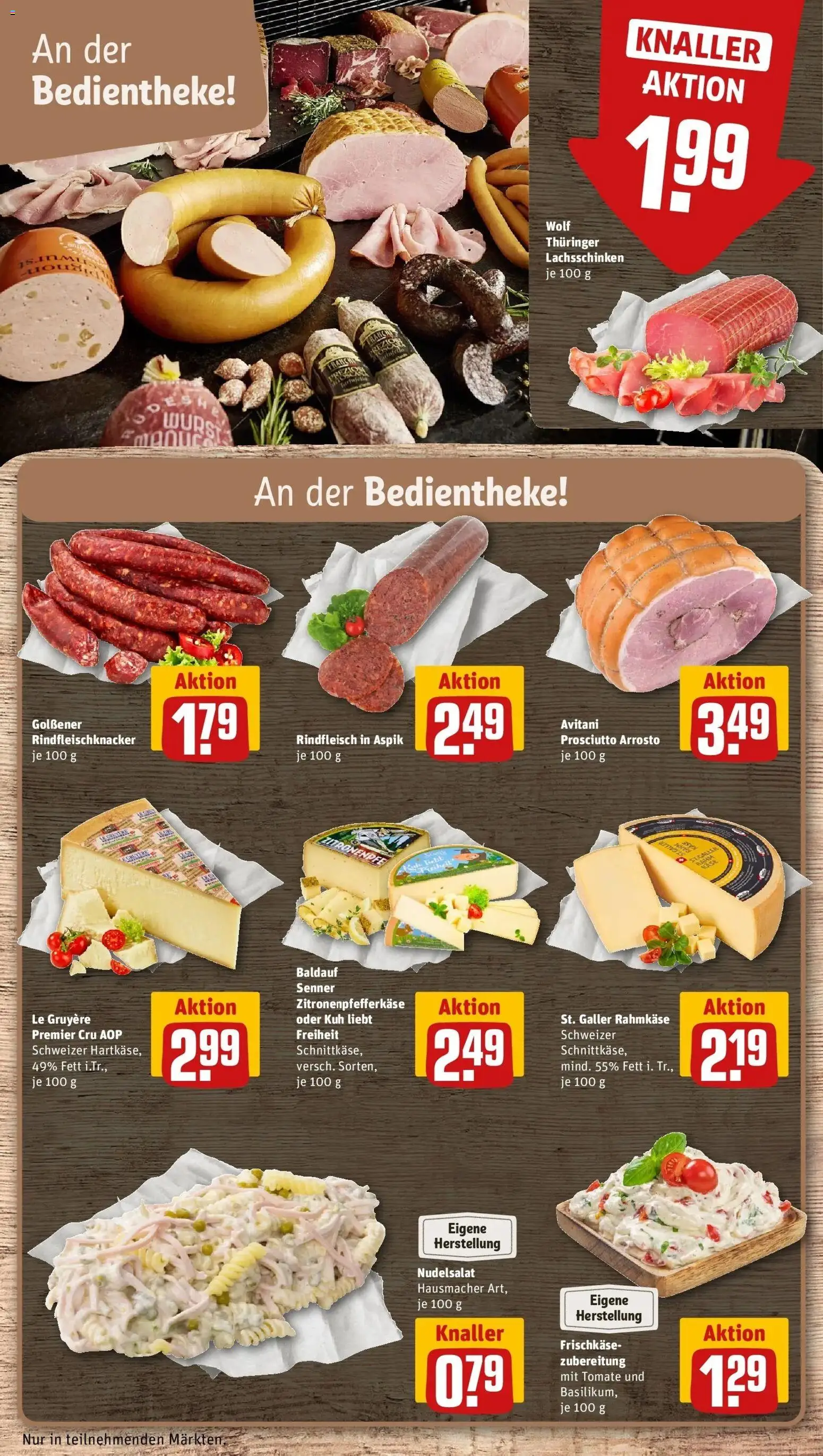 Rewe Prospekt Schwielowsee / Caputh	 – gültig ab 10.05.2026 | Seite: 13 | Produkte: Wurst, Pasta, Rindfleisch, Frischkase
