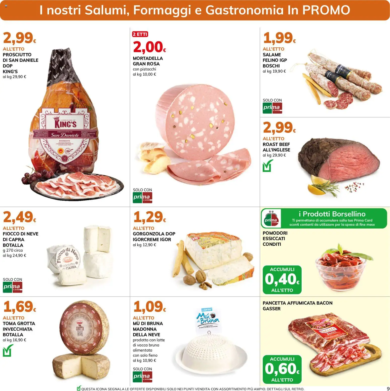 Volantino Basko del 07.05.2026 | Pagina: 9 | Prodotti: Latte, Pomodori, Mortadella, Pistacchi