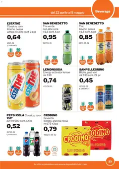 Anteprima del volantino Sogegross volantino valido a partire dal 22.04.2026 | Pagina: 23 | Prodotti: Infusione, Bibite, Arancia, Aloe vera