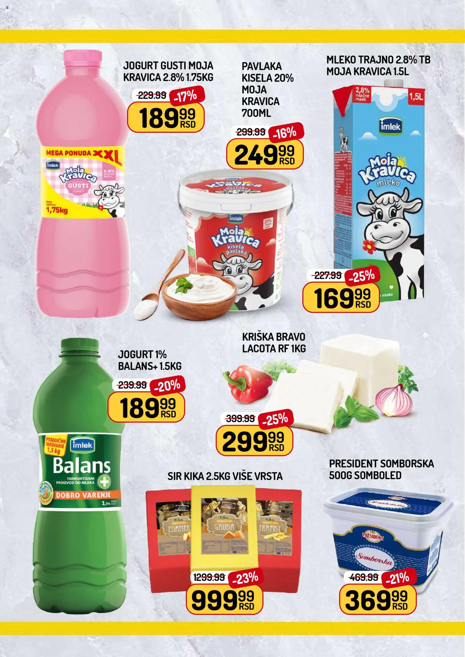 Aman katalog - važi od 17.04.2026 | Strana: 4 | Proizvode: Mleko, Sir, Jogurt, Pavlaka