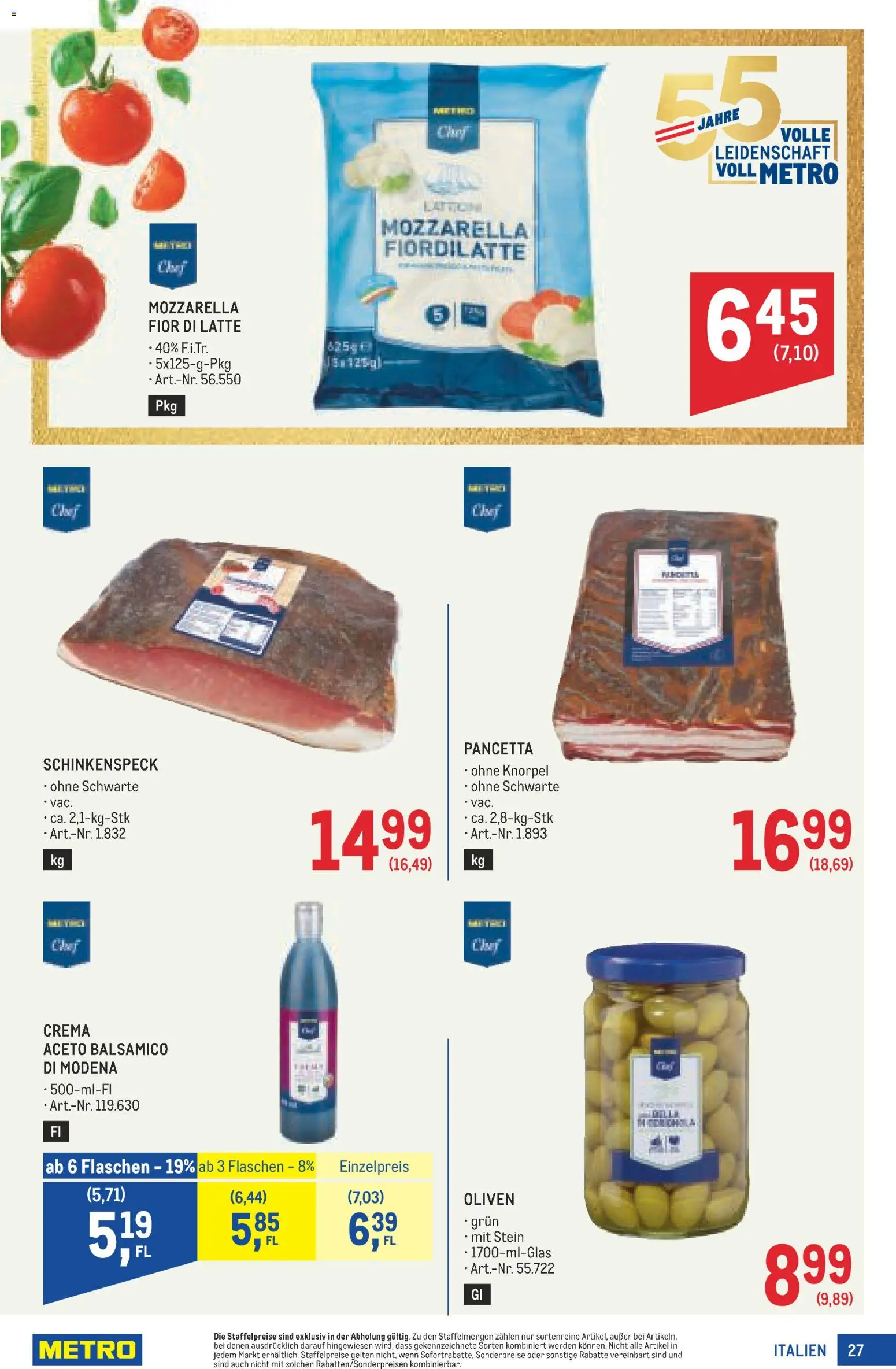 Metro angebote Profi gültig ab 01.10.2026 | Seite: 27 | Produkte: Oliven