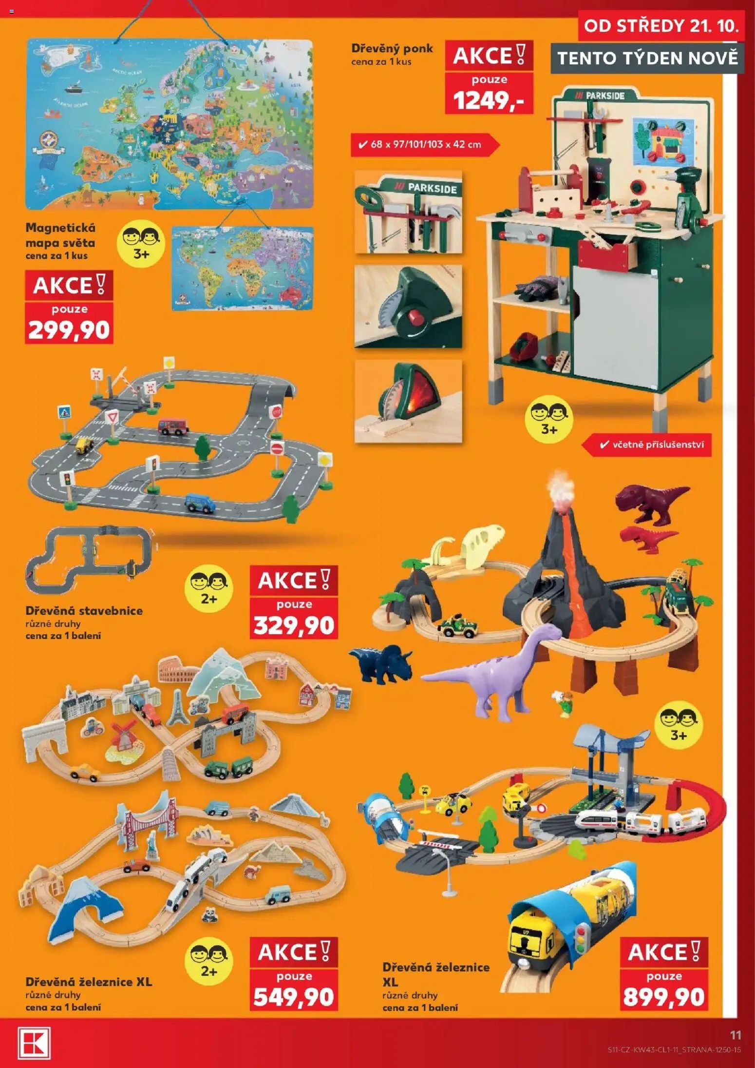 Kaufland leták - Ostrava od 21.10.2026 | Strana: 11 | Produkty: Parkside, Stavebnice