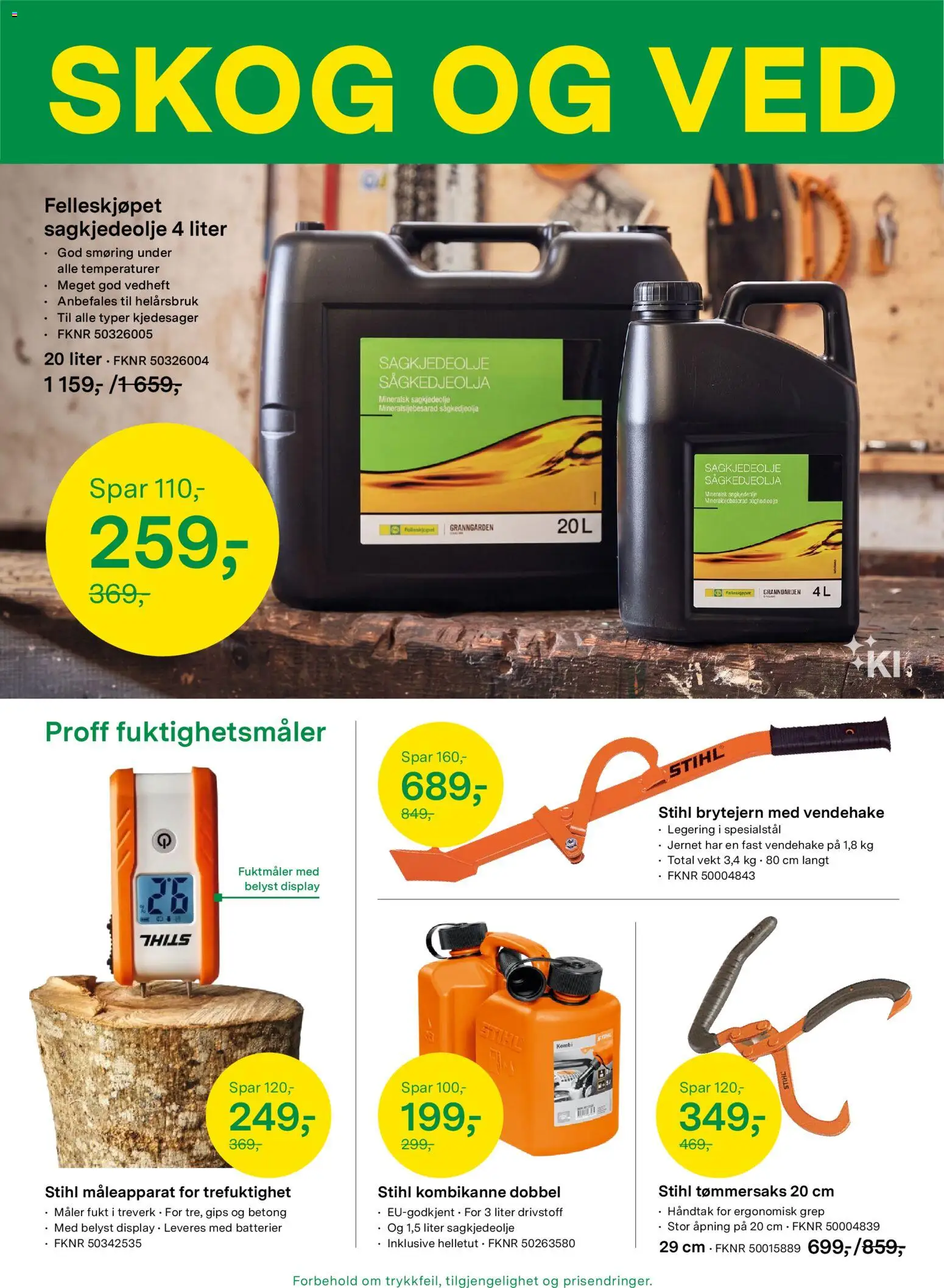 {H1} | Side: 4 | Produkter: Ved, Vekt, 1, Håndtak